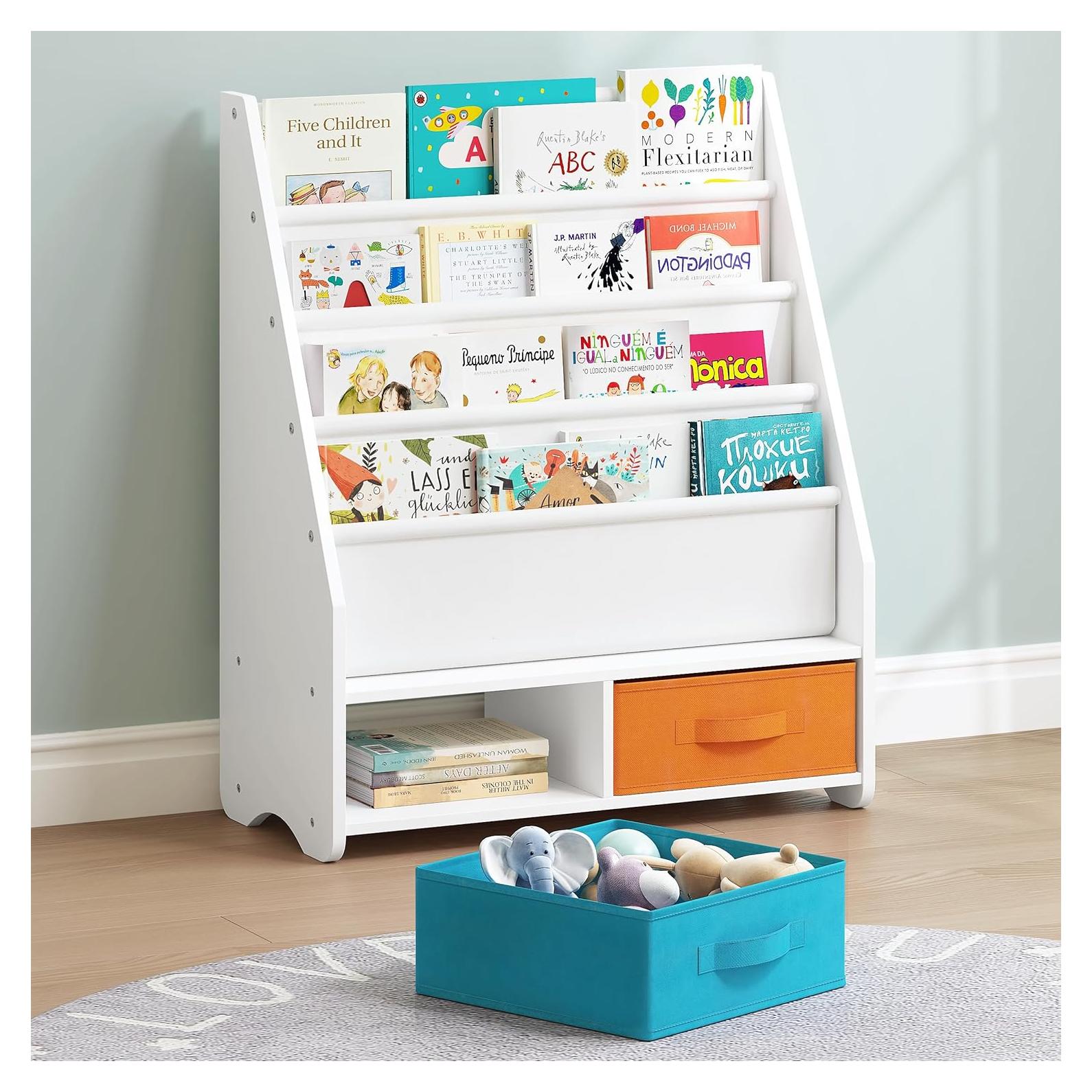 Estantería Infantil UTEX 4 Niveles con Contenedores Extraíbles