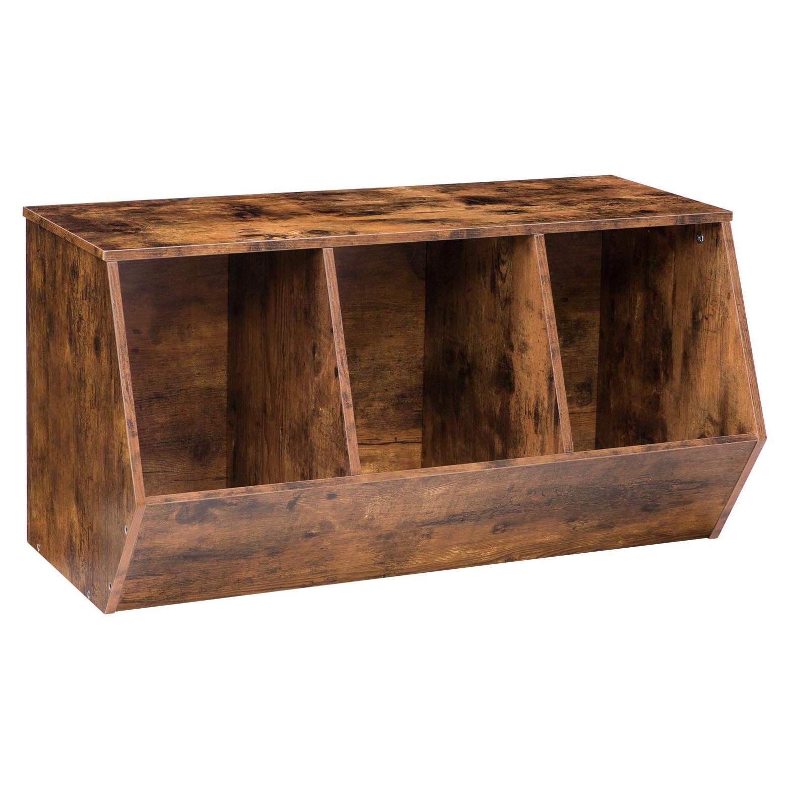 Cubículo de Almacenamiento de Juguetes HOOBRO 3 Estantes 80x30 cm