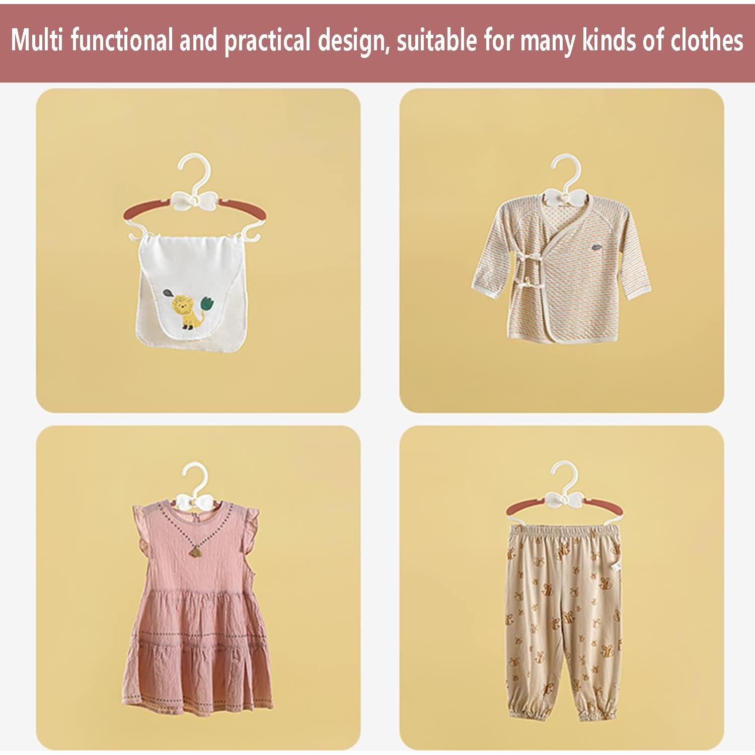 Perchas Ajustables para Bebés WJWSKI - 20 Piezas Rosa