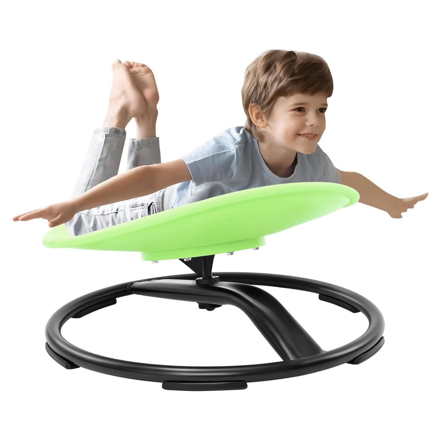 Silla Giratoria Sensorial Zhenx para Niños Autistas Verde 53x48 cm