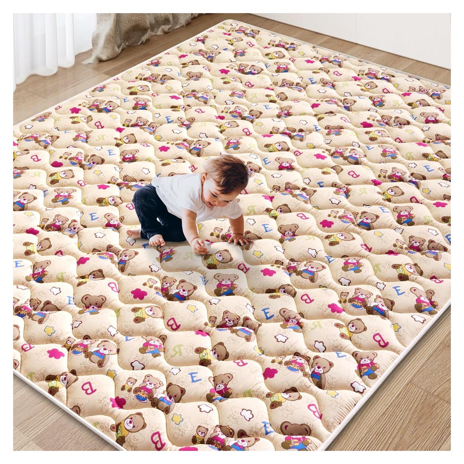 Alfombra de Juego Extra Grande Vibe Bear 180x150 cm Antideslizante