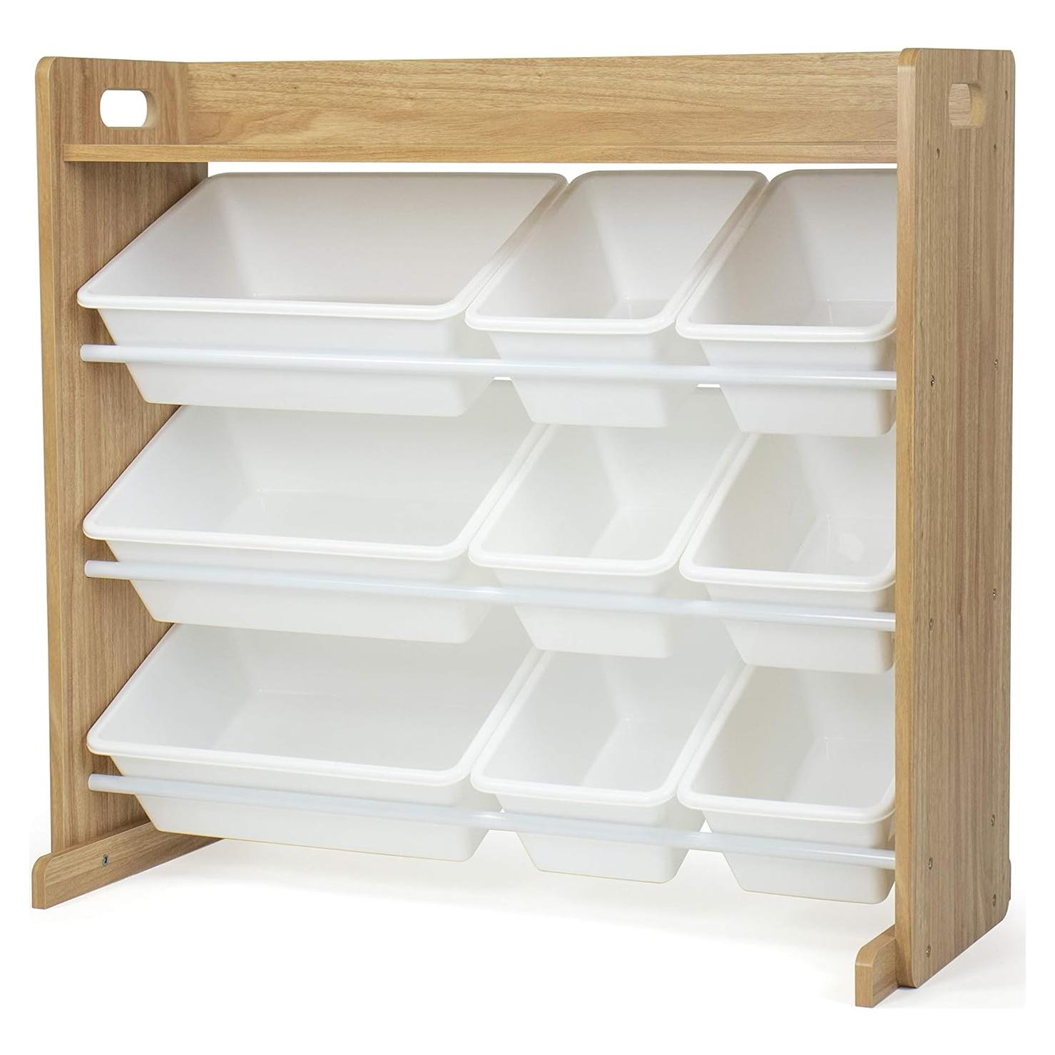 Organizador de Juguetes Humble Crew con Estante y 9 Contenedores