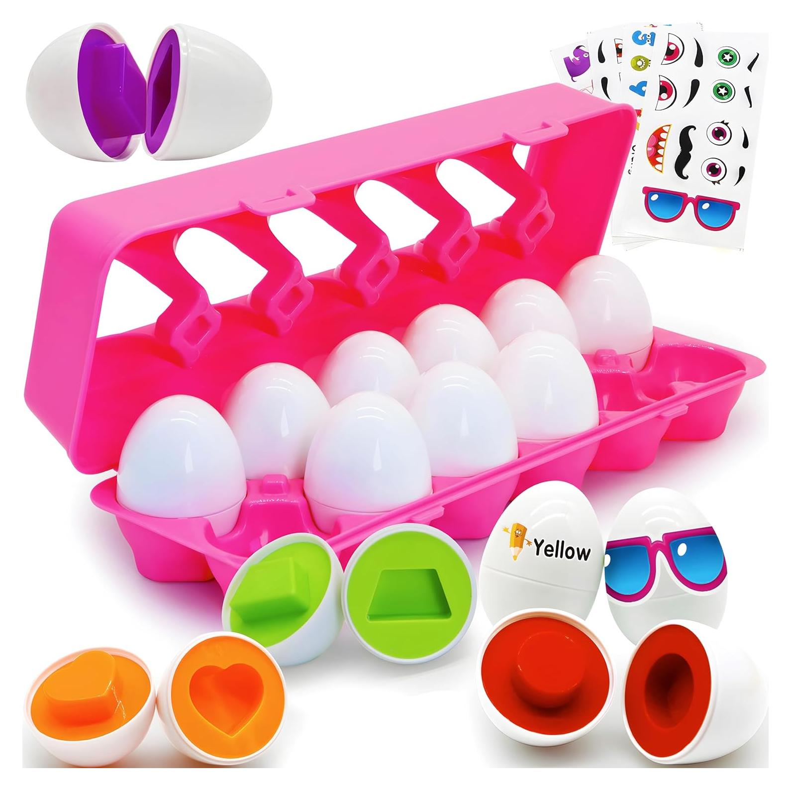 Juguete Educativo MOONTOY Huevos de Emparejamiento 12PCS