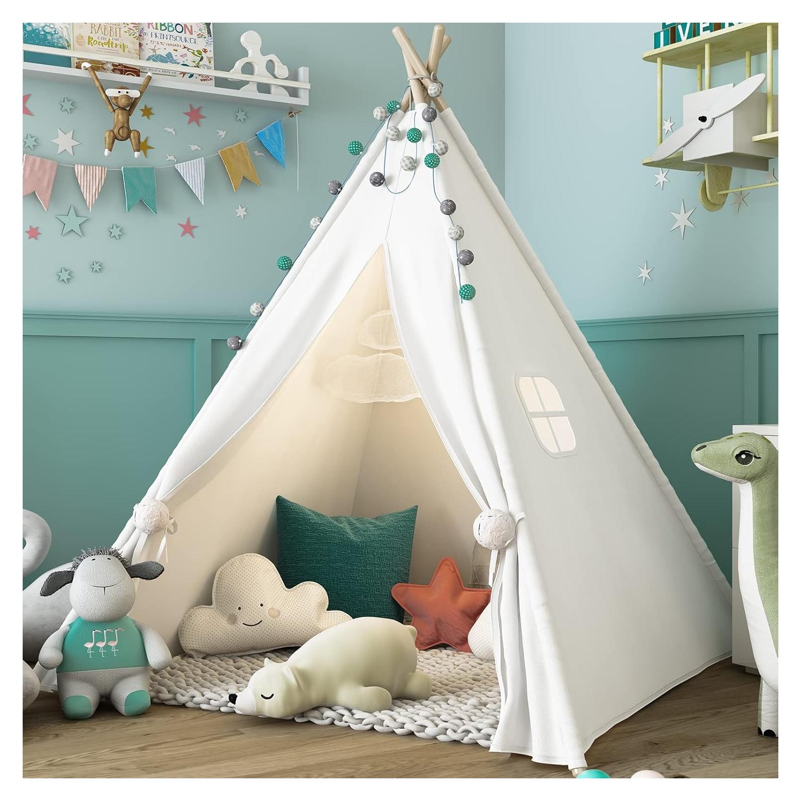 Tienda Teepee Sumbababy para Niños - Lona Natural 119x119 cm