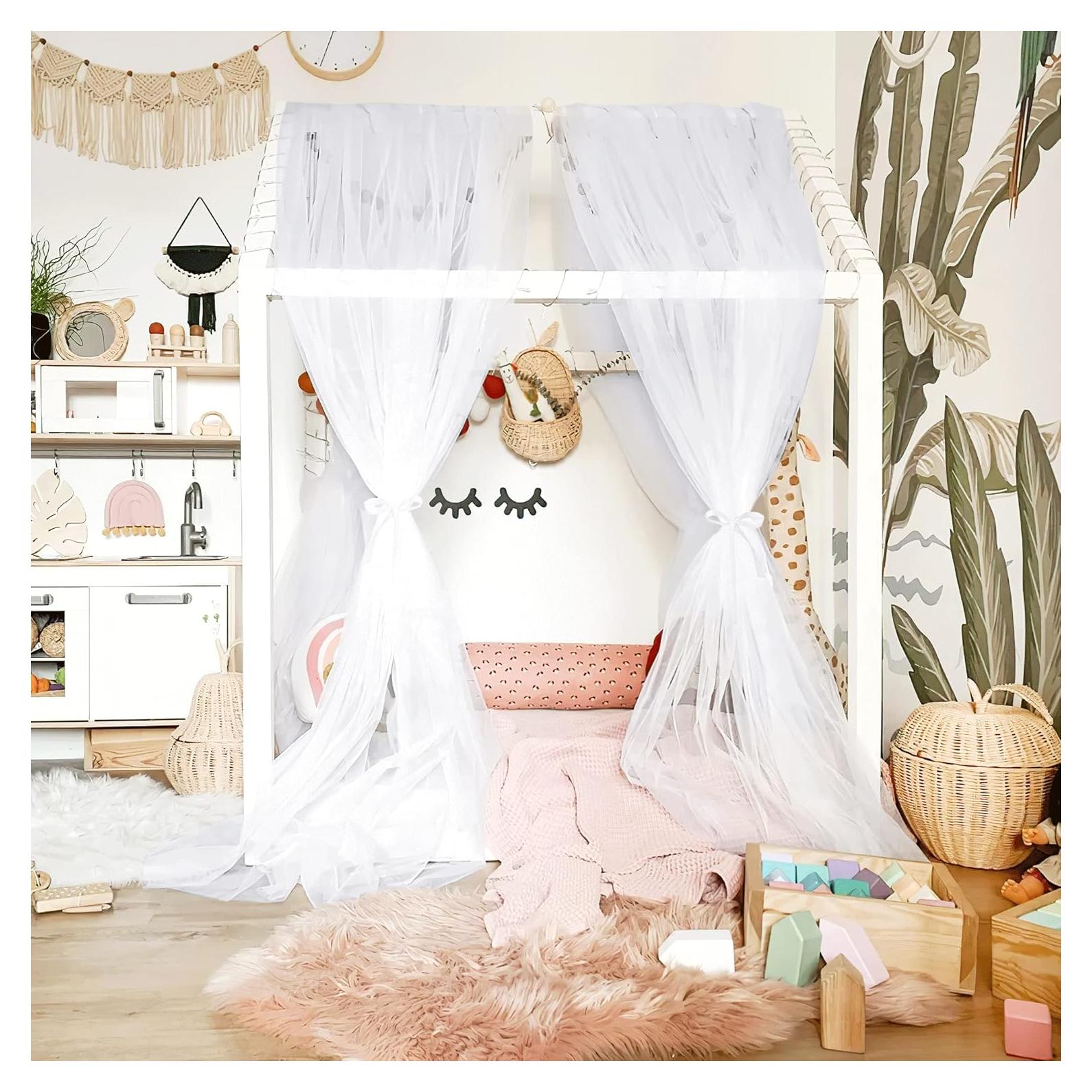 Cortina de Canopy NICETOWN Blanca 114x180 cm para Cama