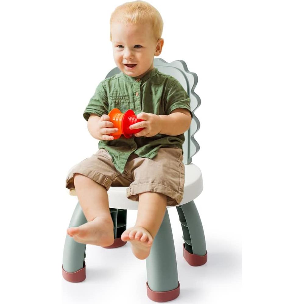 Silla para Niños Sunkaioo Dino Verde Ergonómica 32x29.5cm