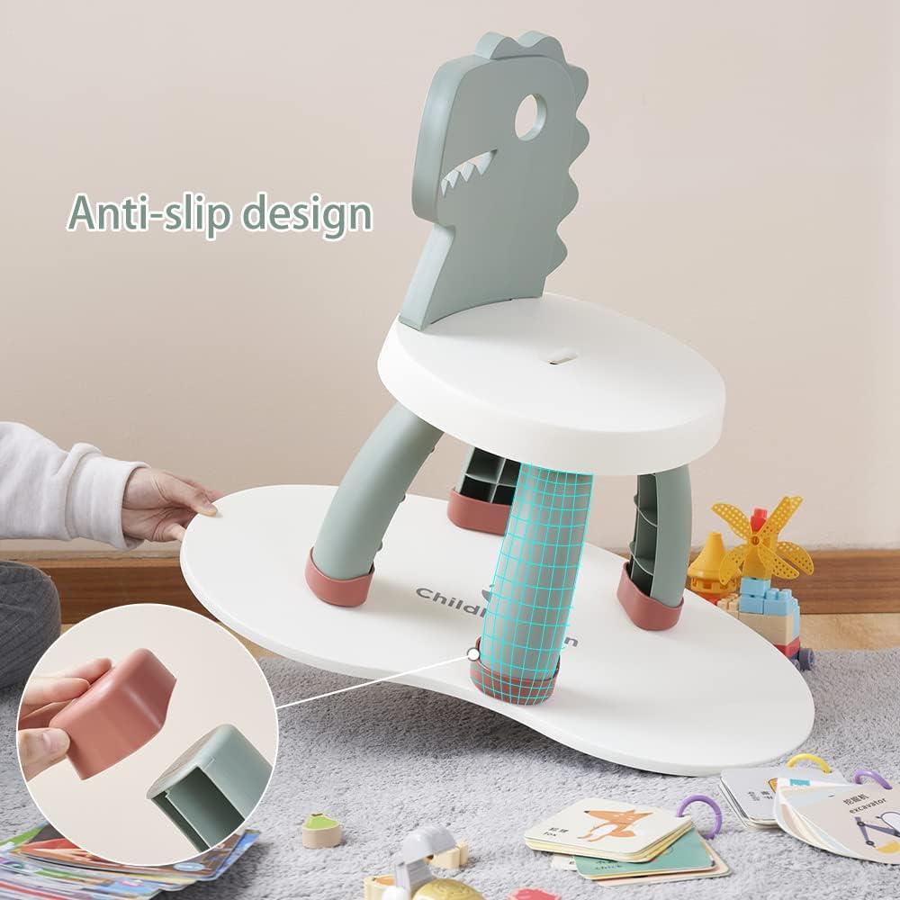 Silla para Niños Sunkaioo Dino Verde Ergonómica 32x29.5cm