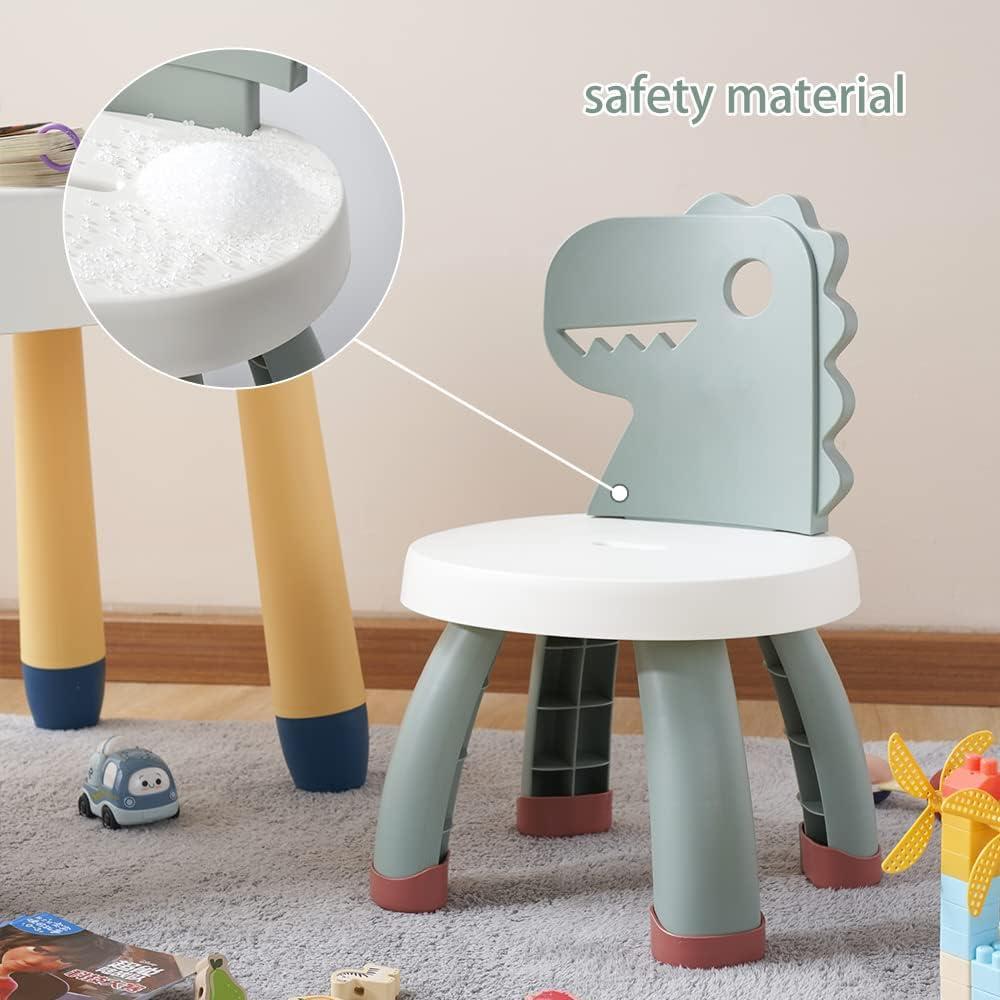 Silla para Niños Sunkaioo Dino Verde Ergonómica 32x29.5cm