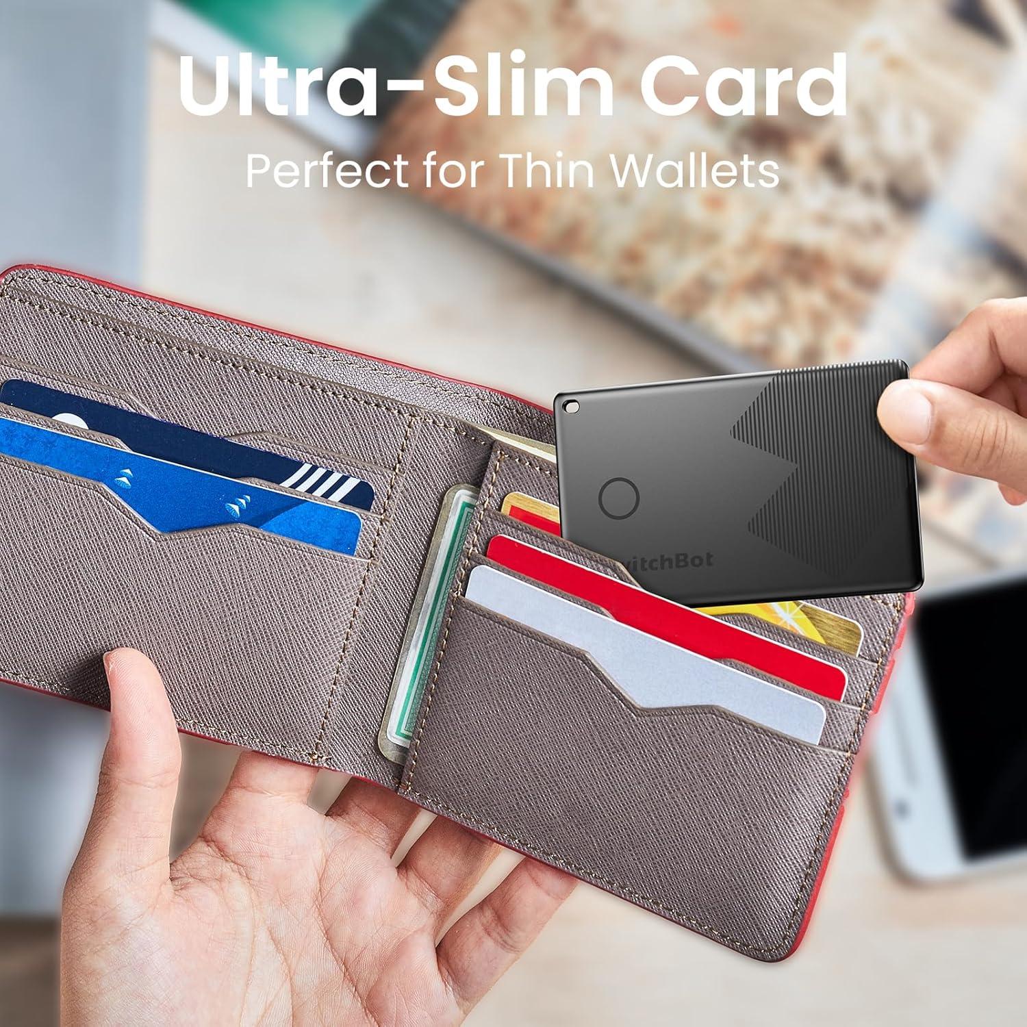 Tarjeta Rastreador de Cartera SwitchBot, Bluetooth, IP67, iOS