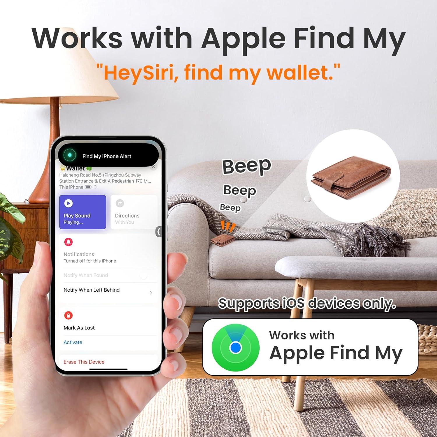 Tarjeta Rastreador de Cartera SwitchBot, Bluetooth, IP67, iOS