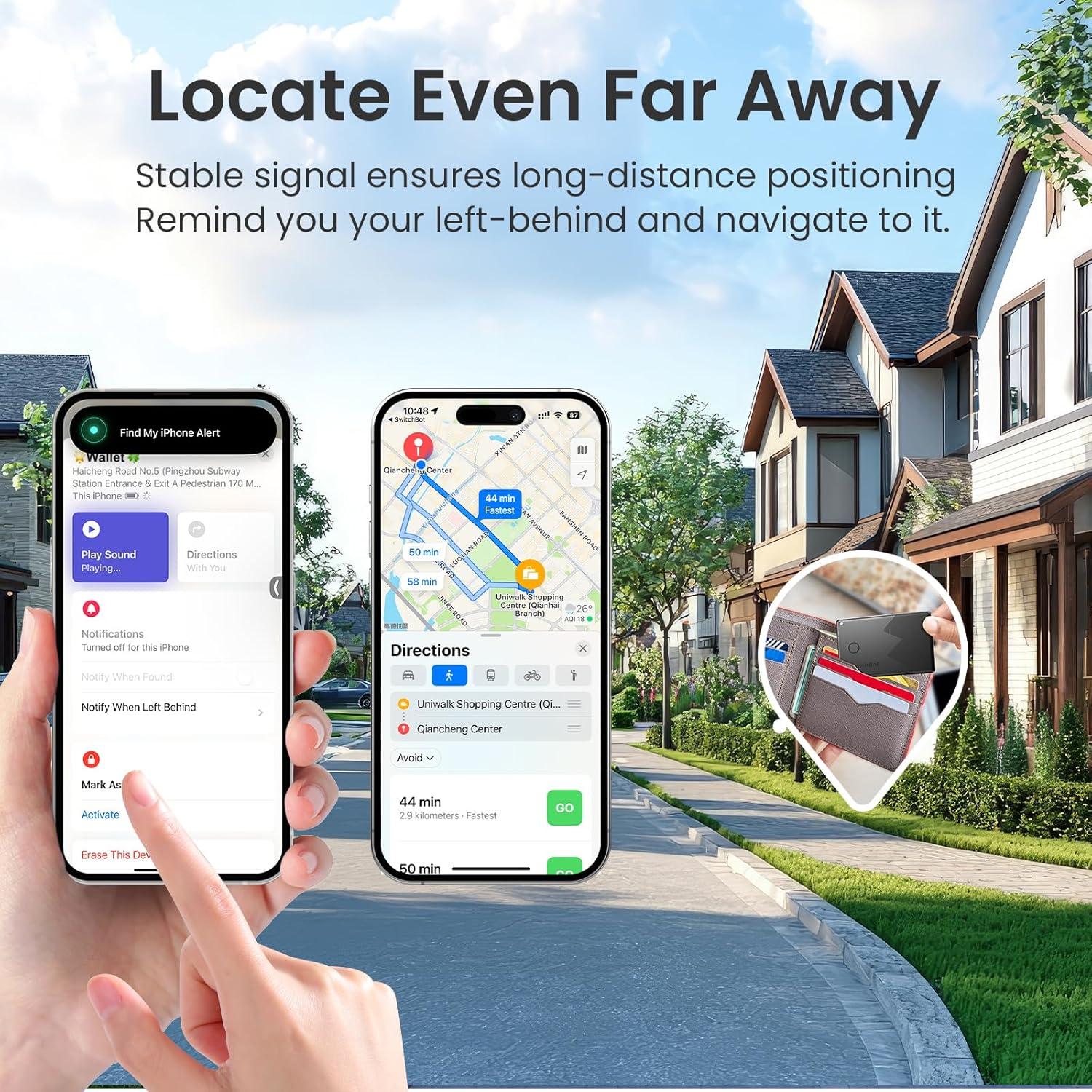 Tarjeta Rastreador de Cartera SwitchBot, Bluetooth, IP67, iOS