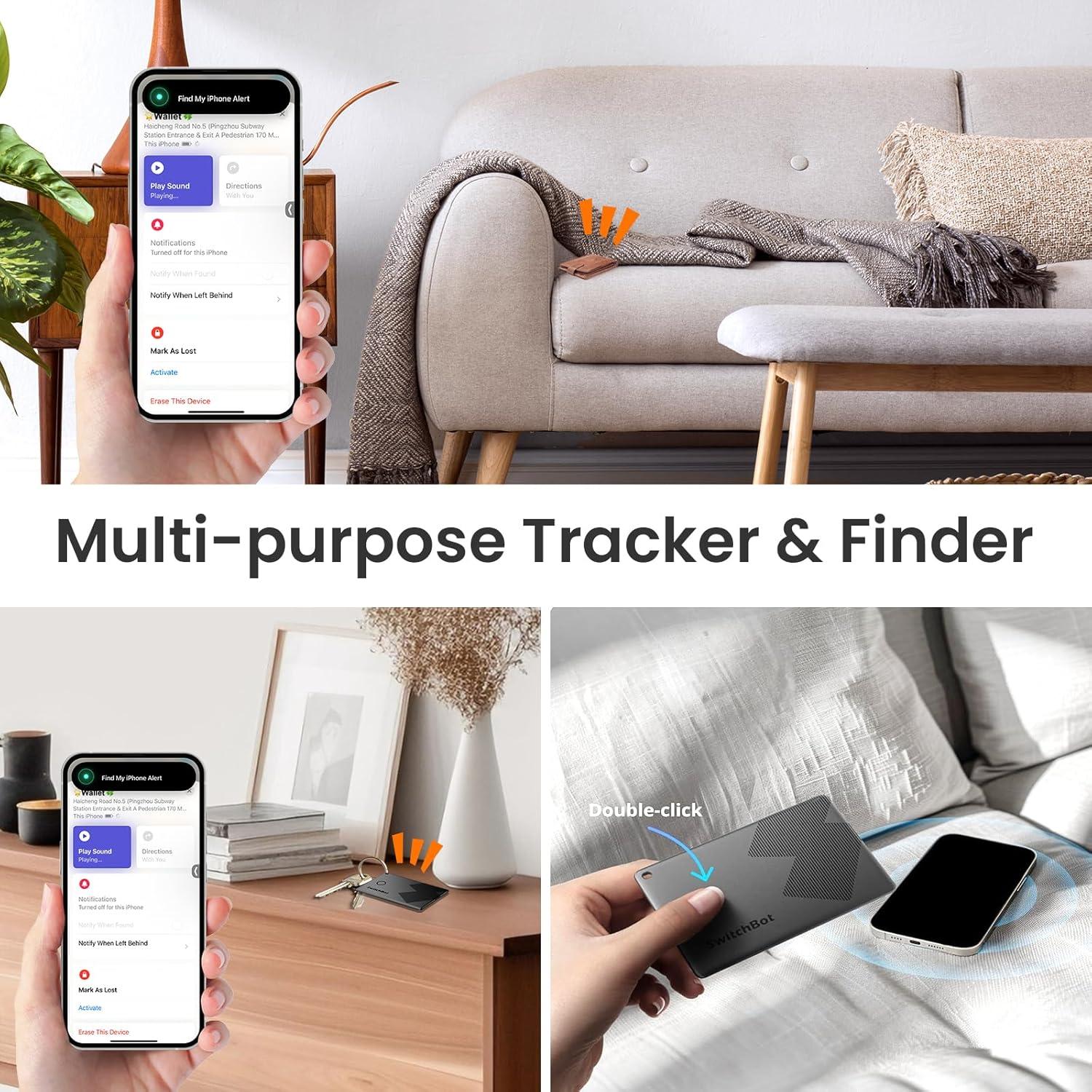 Tarjeta Rastreador de Cartera SwitchBot, Bluetooth, IP67, iOS