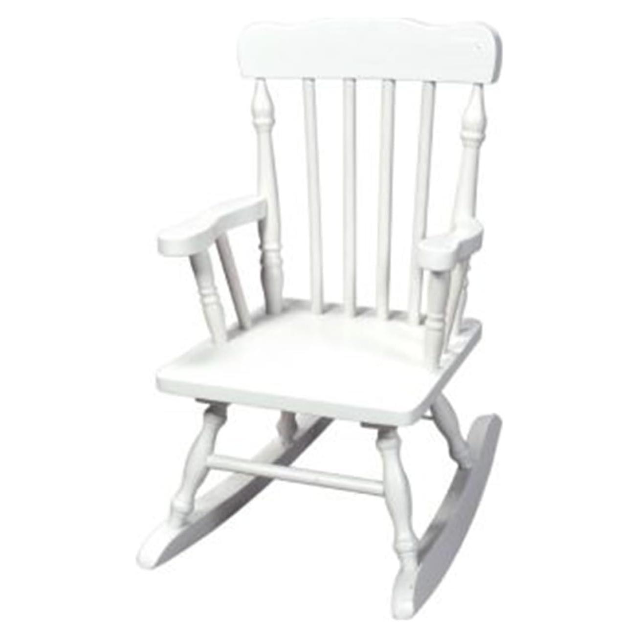 Mecedora de Madera Hecha a Mano HomeStock Suroeste Blanca