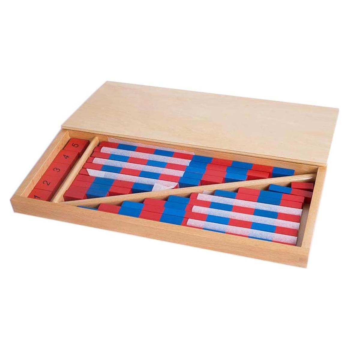 Material Montessori YHZAN - Varillas Numéricas con Azulejos