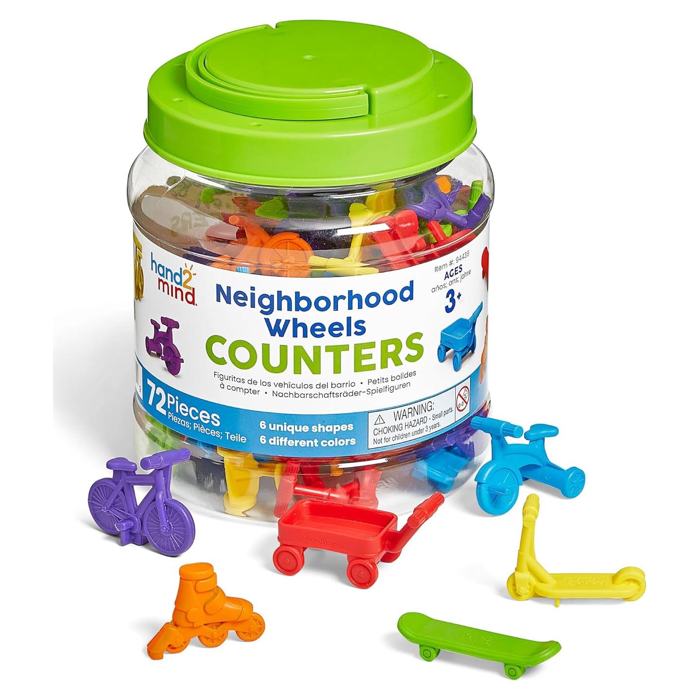 Contadores de Ruedas del Vecindario hand2mind - Juguetes Matemáticos