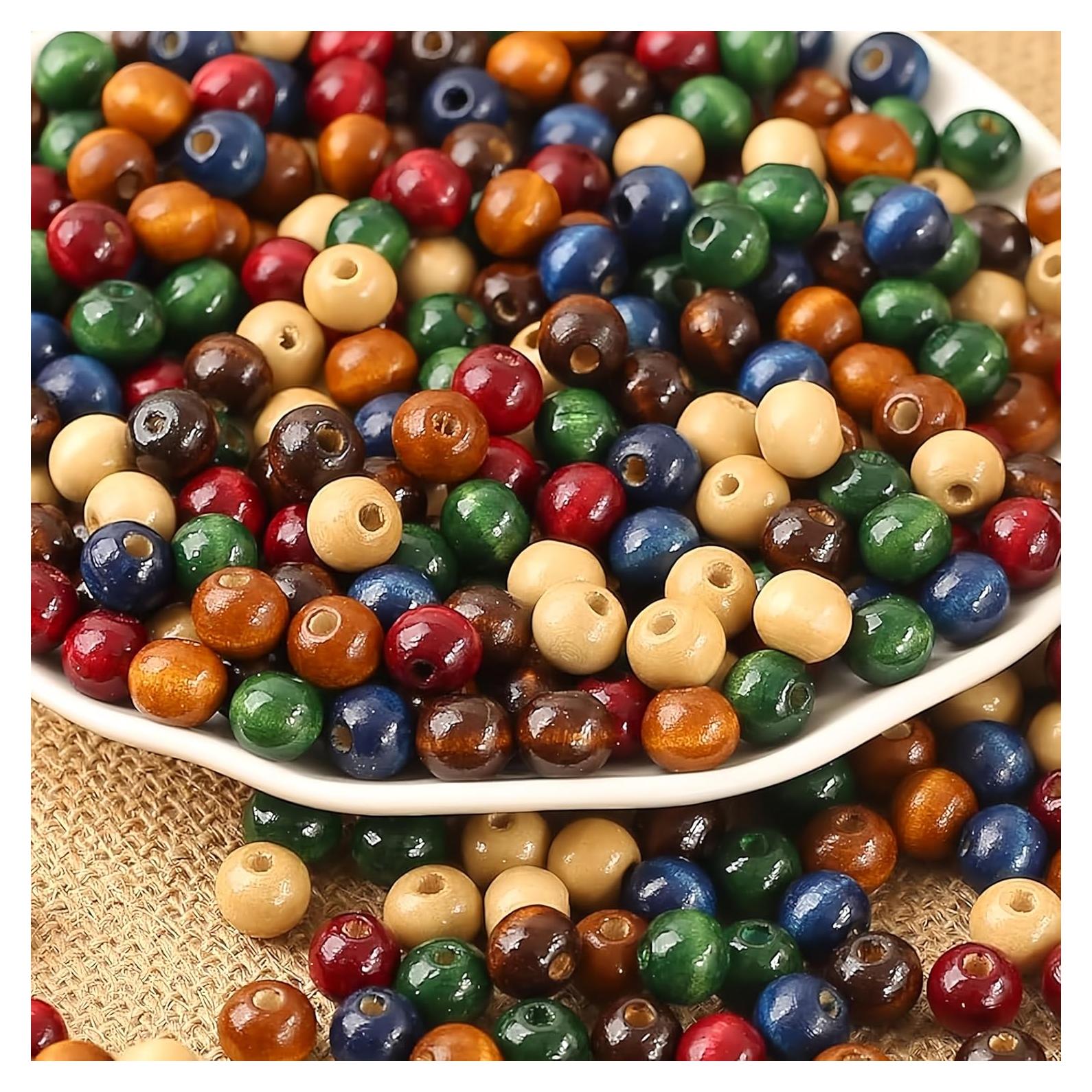 Perlas de Madera Coloridas Dahi 1000pcs 8mm para Manualidades