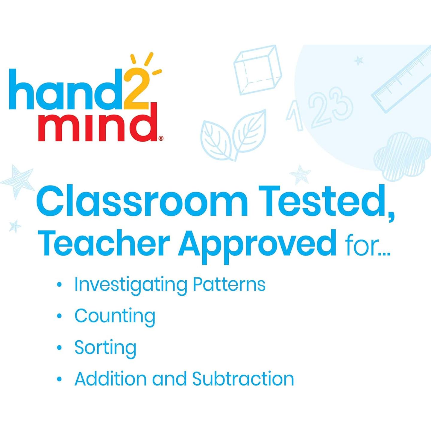 Fichas de Color de Plástico hand2mind - 400 piezas para Matemáticas