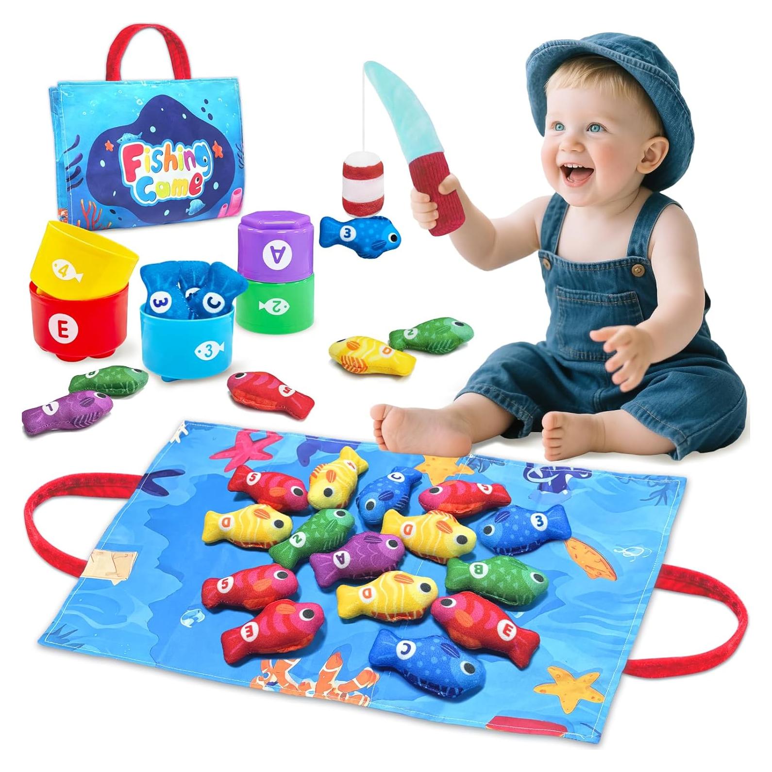 Juego de Pesca Montessori Gagule para Niños 1-3 Años