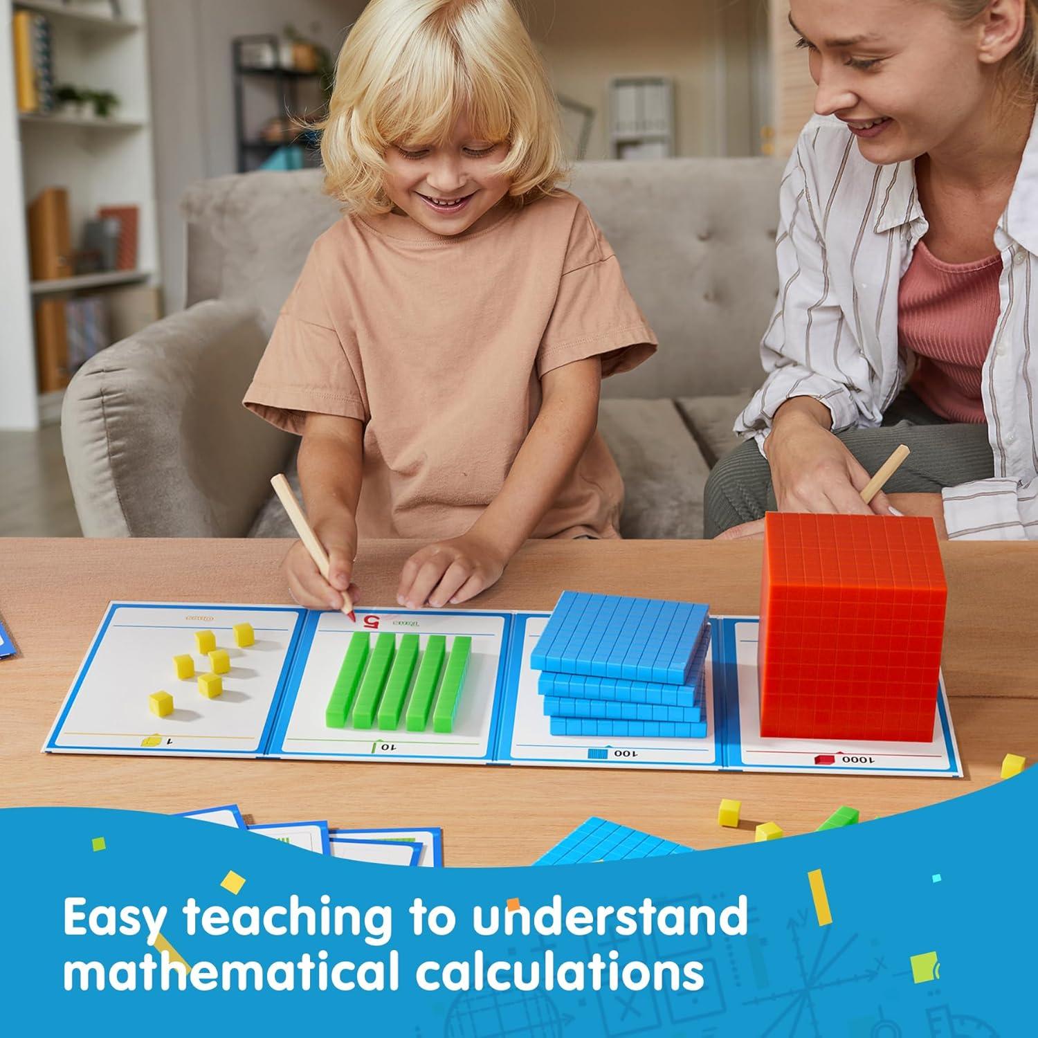 Bloques de Base Diez TH - Manipulativos Matemáticos 1-4 Grado