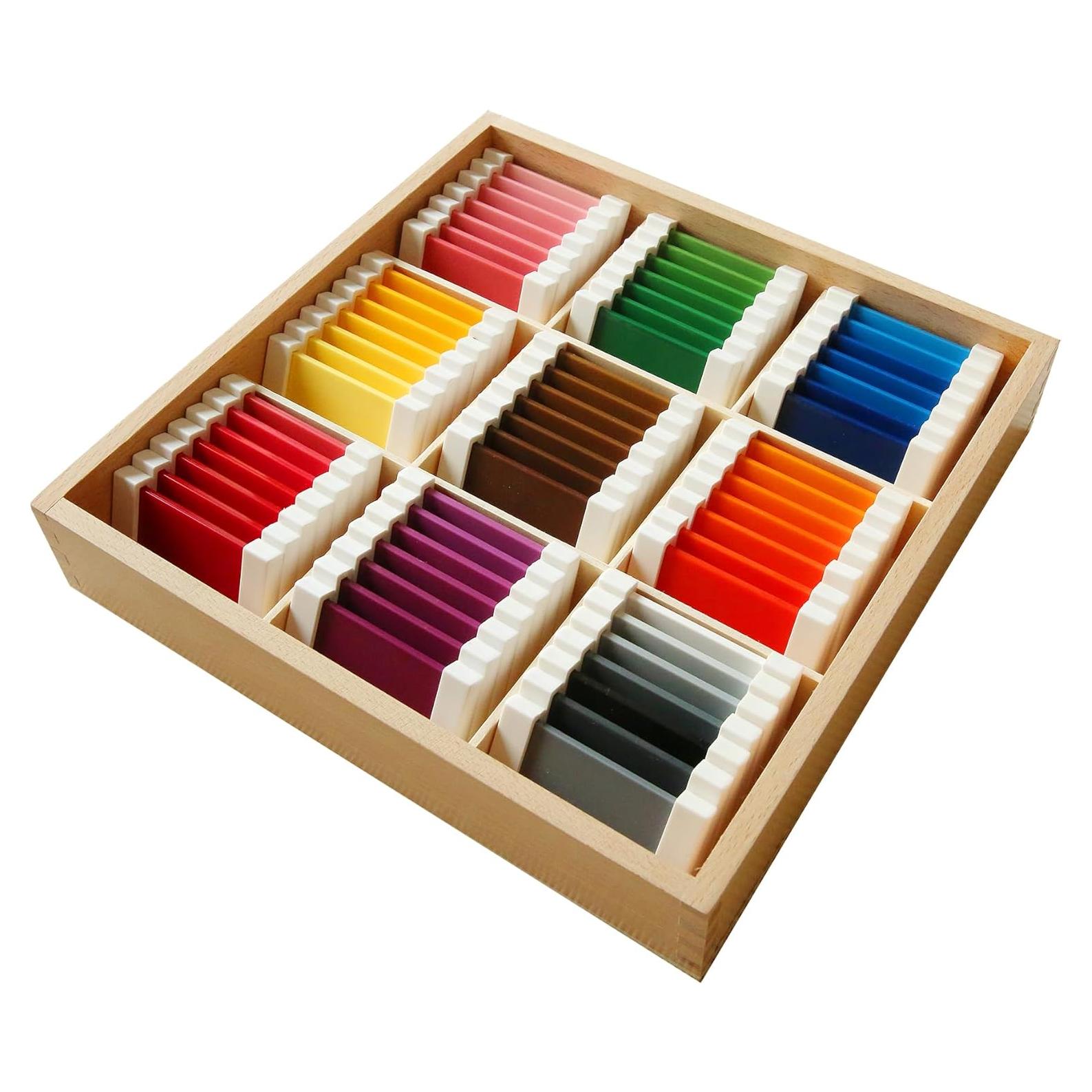 Tabletas de Color Montessori Outlet - 63 Piezas para 3-6 Años