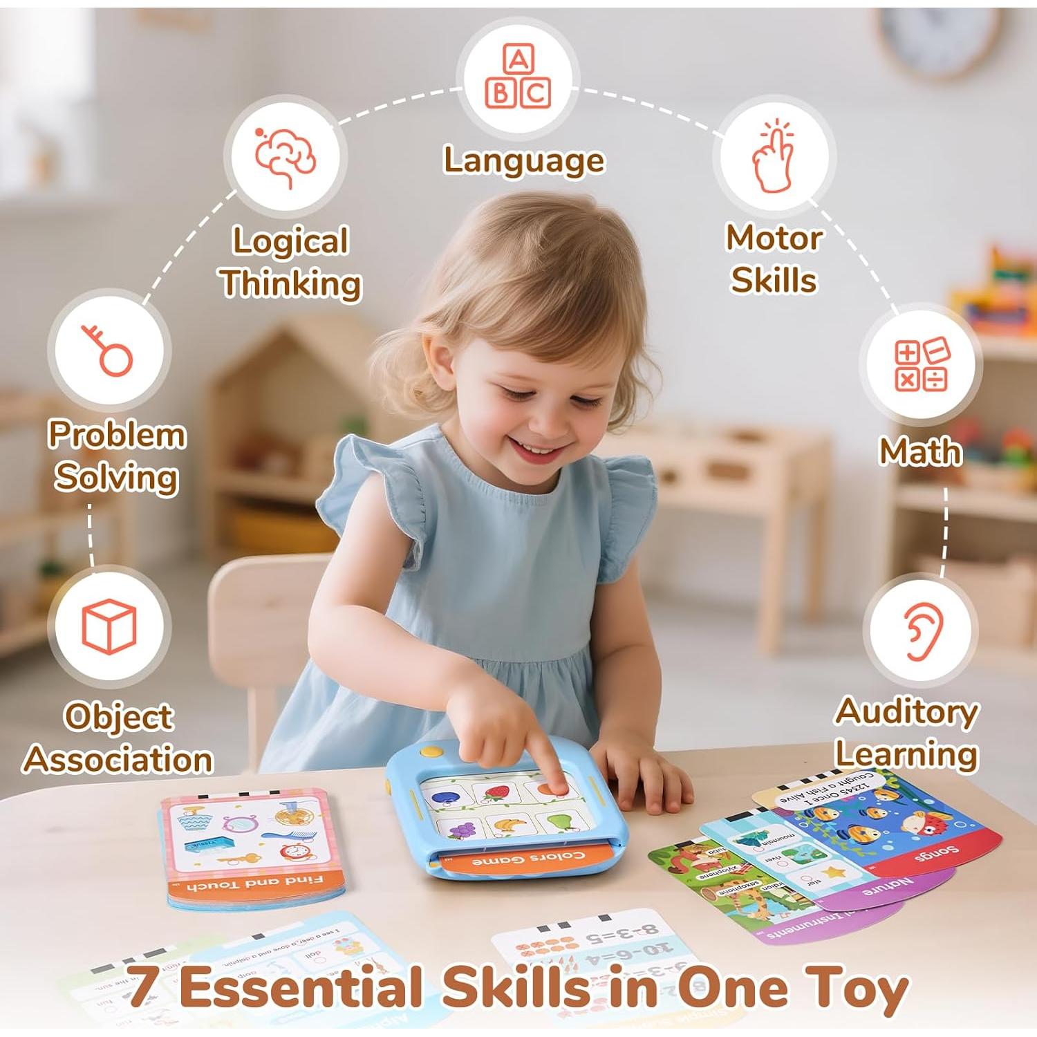 Tableta de Aprendizaje JoyCat para Niños 2-6 Años - 156 Tarjetas