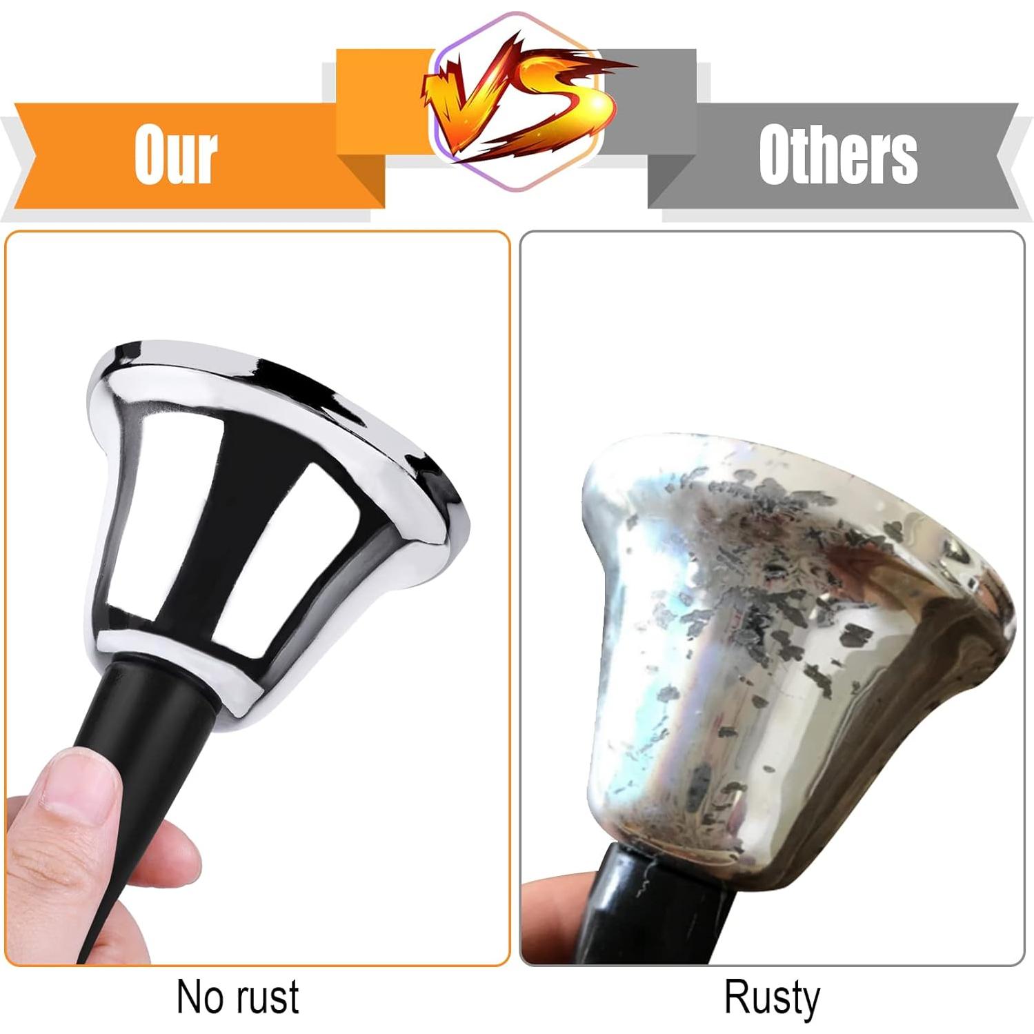 Paquete de 4 Campanas de Mano Joyberg Plateadas 6.35 cm