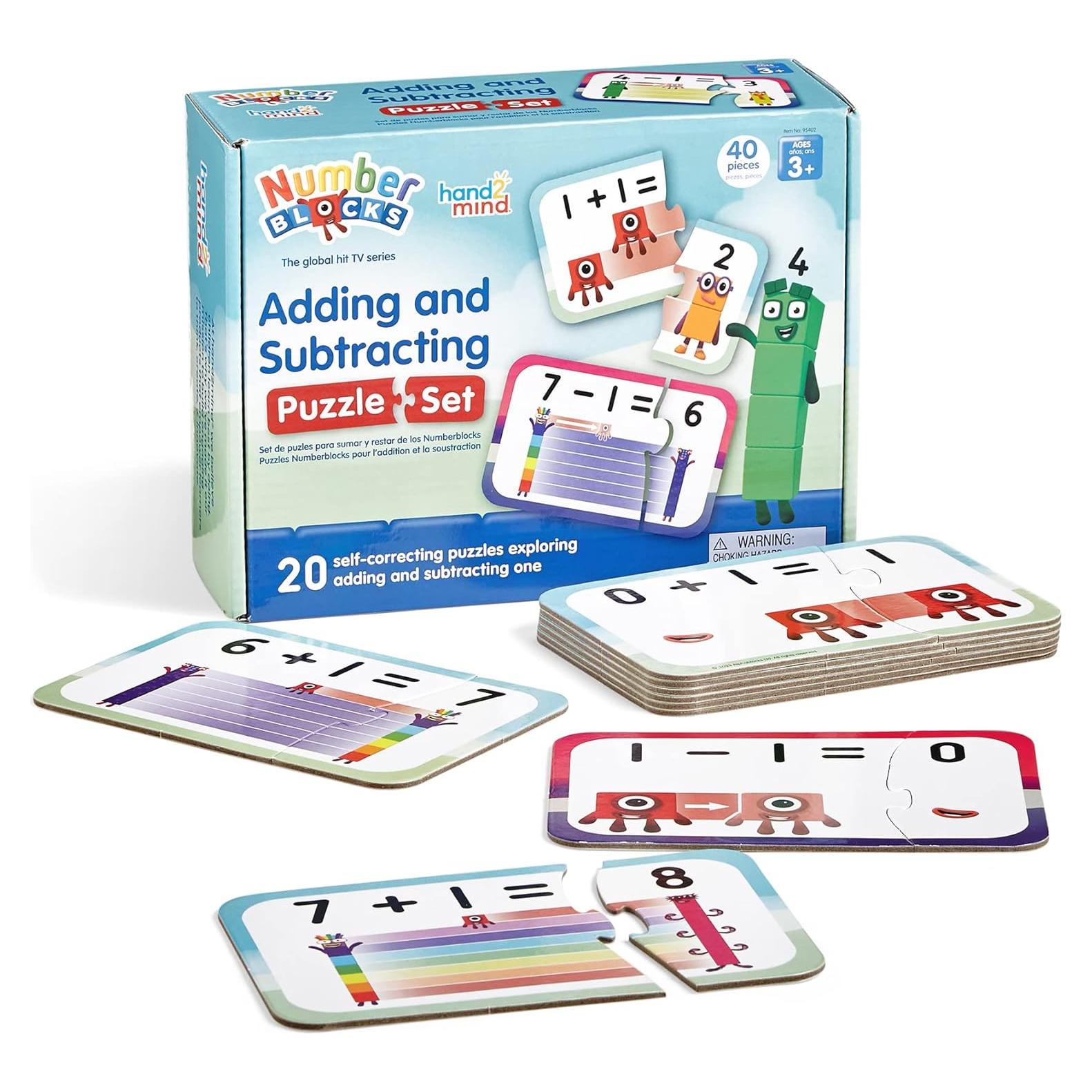 Conjunto de Rompecabezas de Sumar y Restar hand2mind - Juguetes Educativos