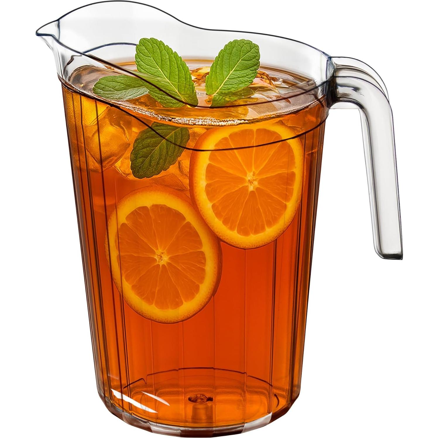 DecorRack Paquete de 6 Jarras de Plástico 75 oz para Bebidas