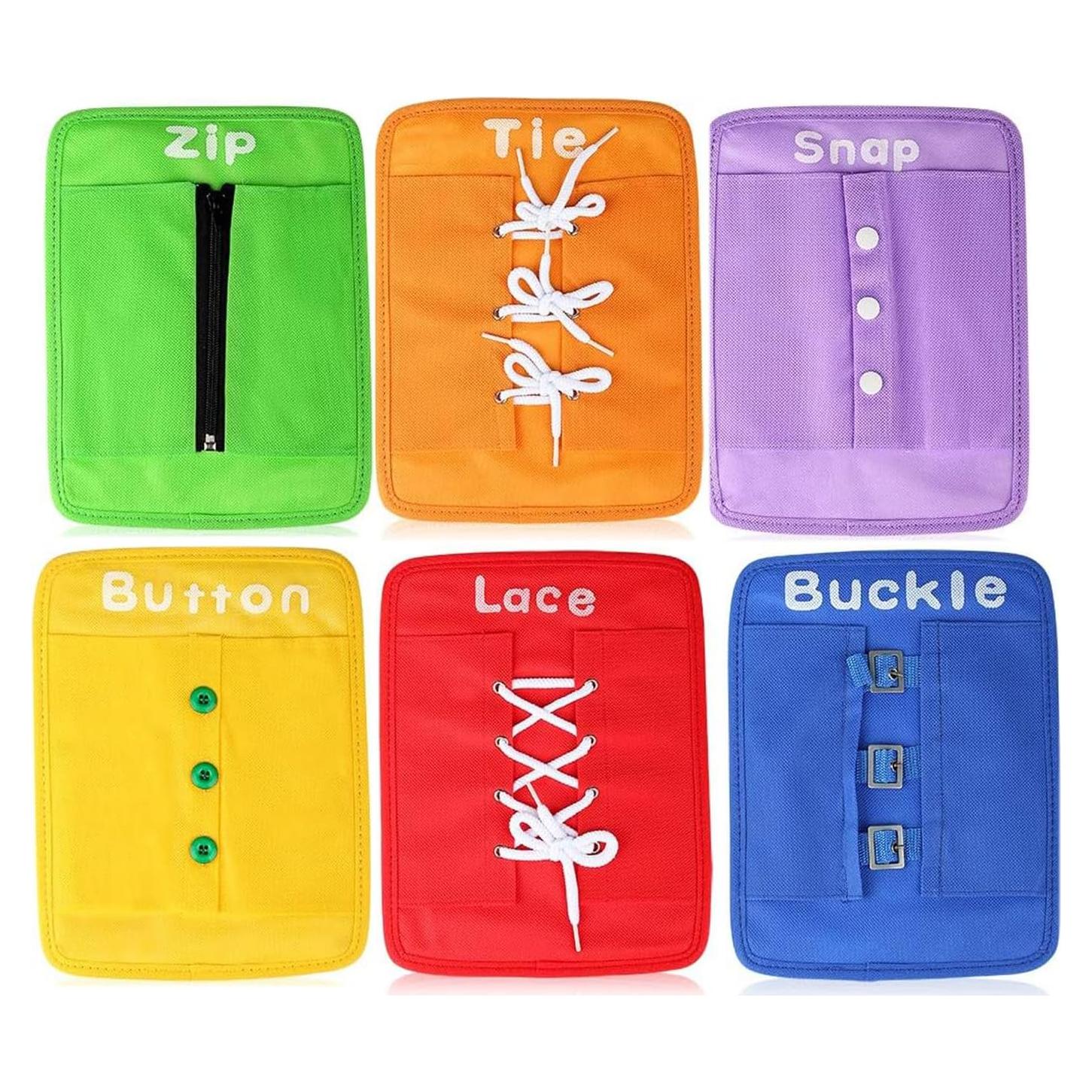 Tablero de Vestir Montessori Yanhan - Habilidades Básicas 26.4x20.3cm