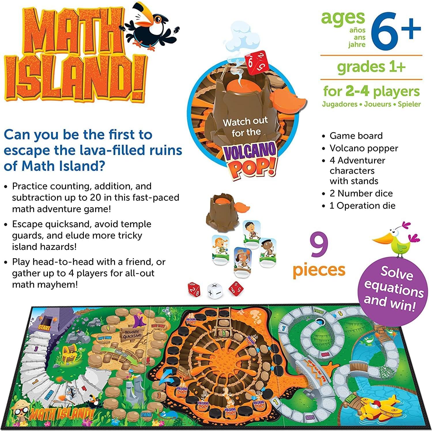 Juego de Suma y Resta Isla Matemática Learning Resources - 2-4 Jugadores