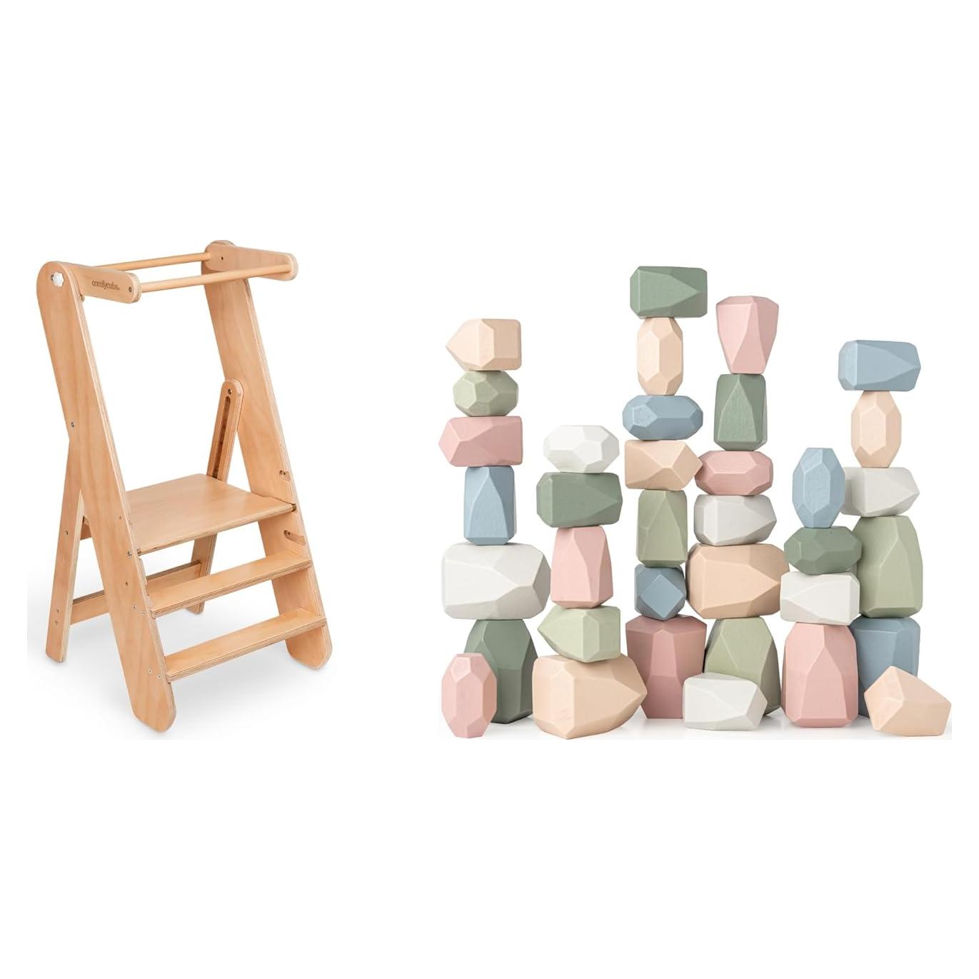 Escalera Plegable para Niños Comfy Cubs con Rocas Apilables