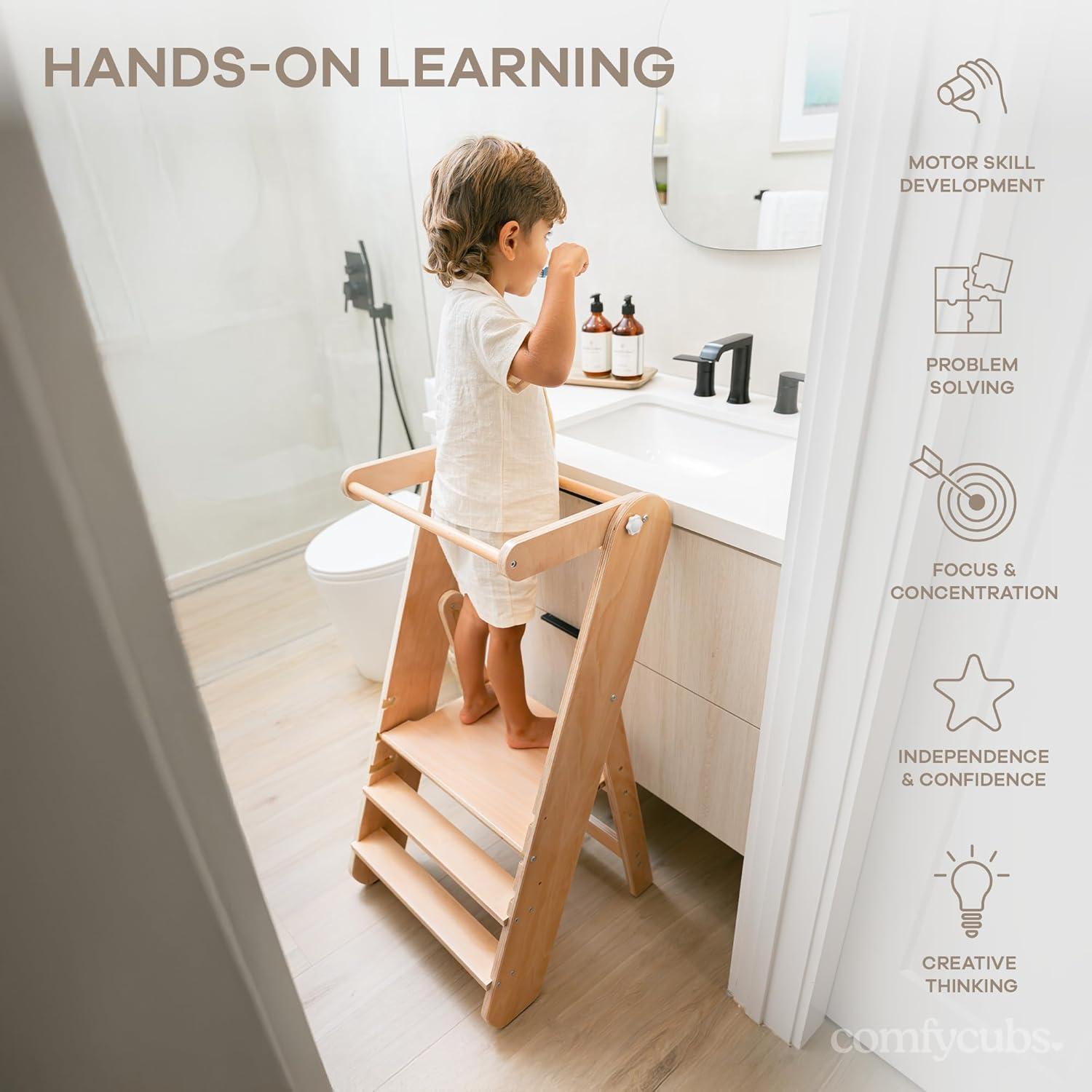 Escalera Plegable para Niños Comfy Cubs con Rocas Apilables