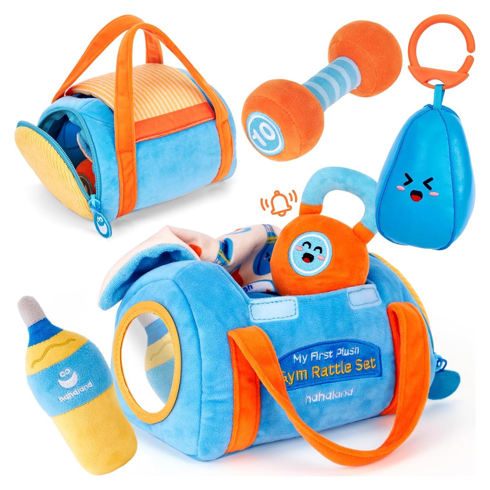 Set de Juguetes para Bebés Hahaland - Gimnasio de Peluche 6-12 Meses