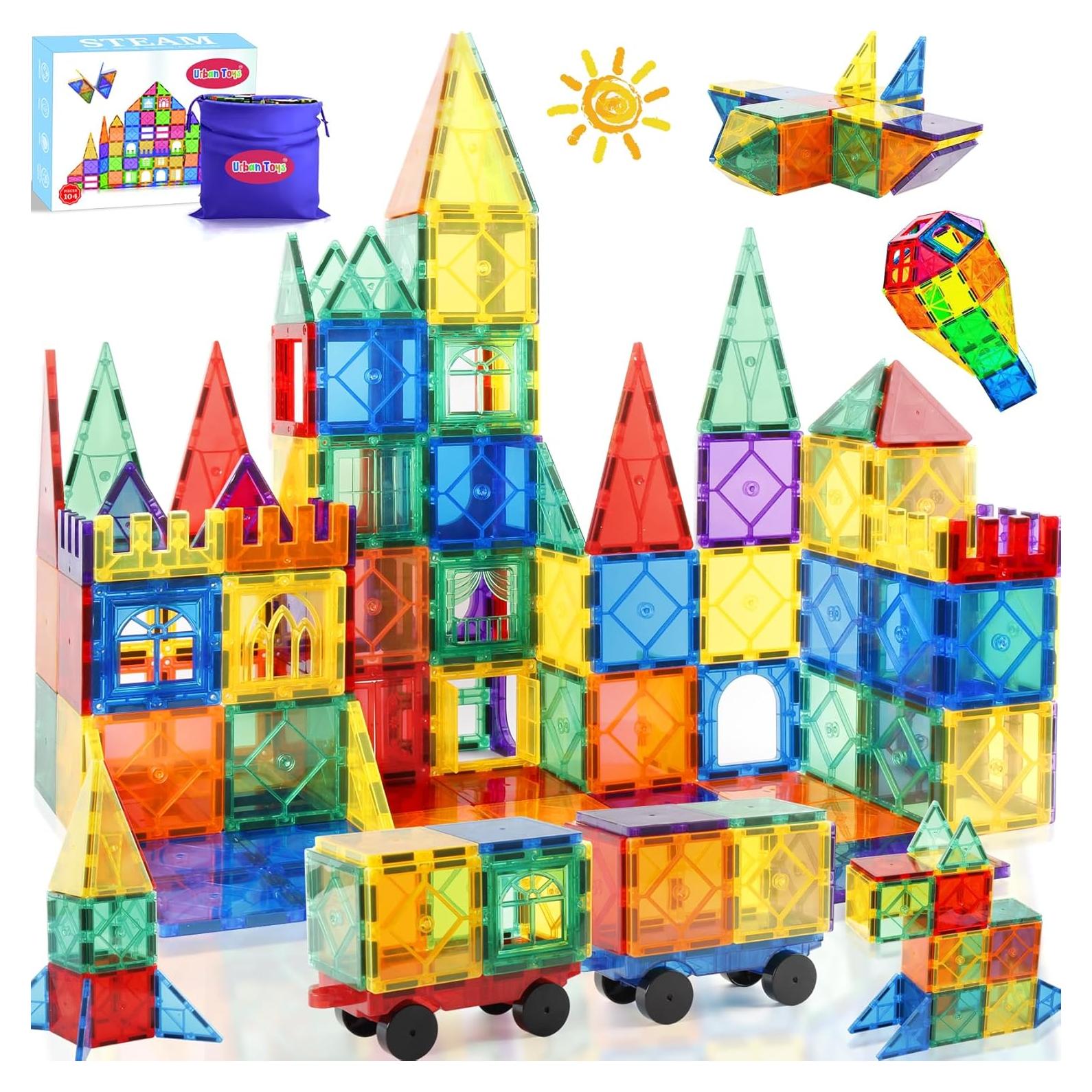 Azulejos Magnéticos Montessori 104PCS - Juguetes Sensoriales 3+