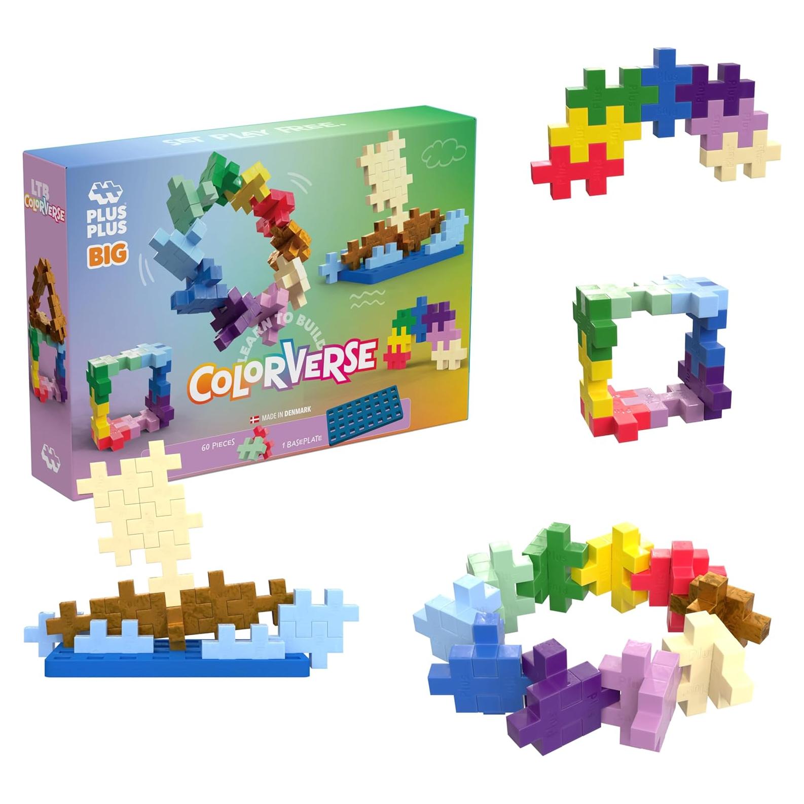 Juego de Construcción Plus-Plus Colorverse 60 Piezas para Niños