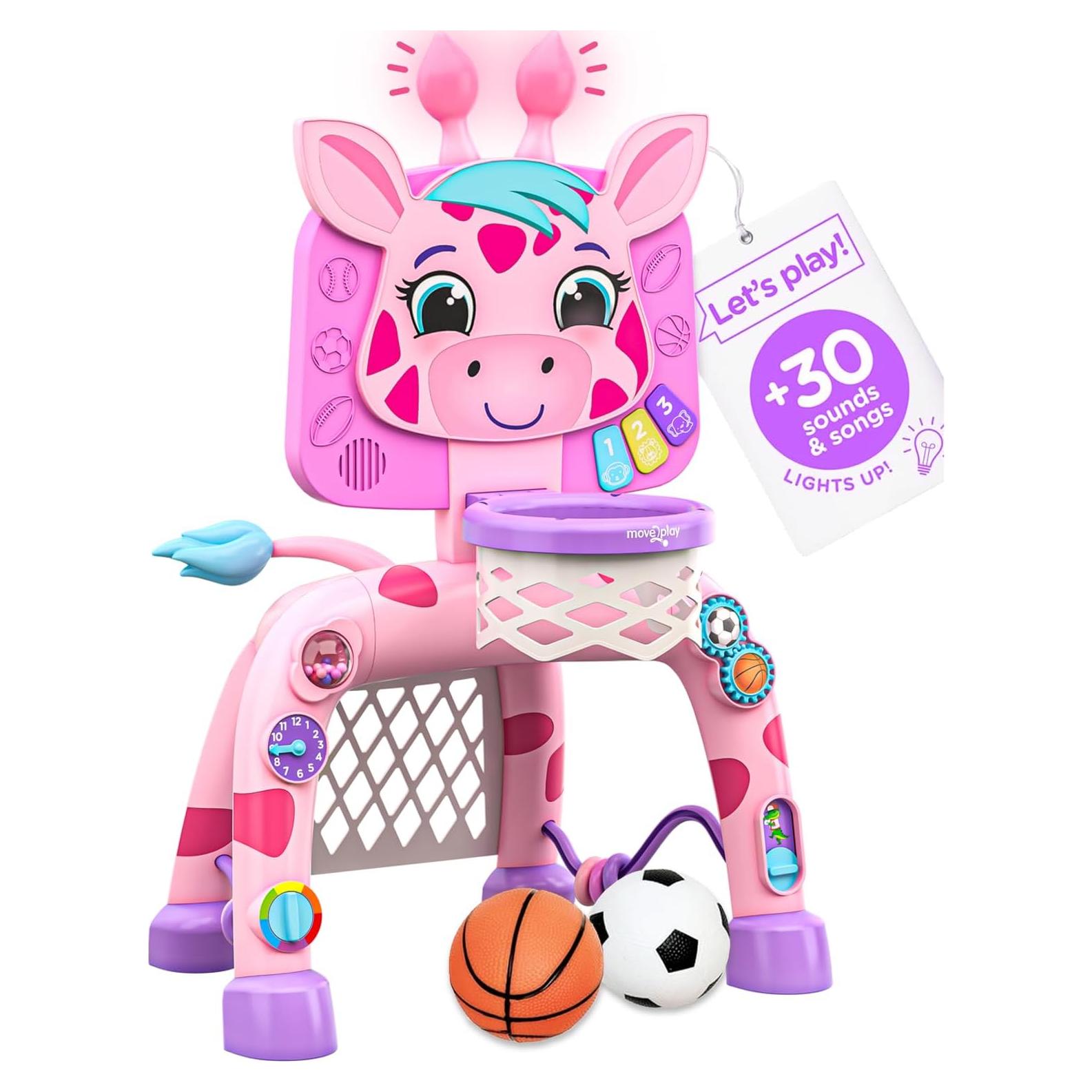 Aro de Baloncesto Jirafa Move2Play con Sonidos y Luces