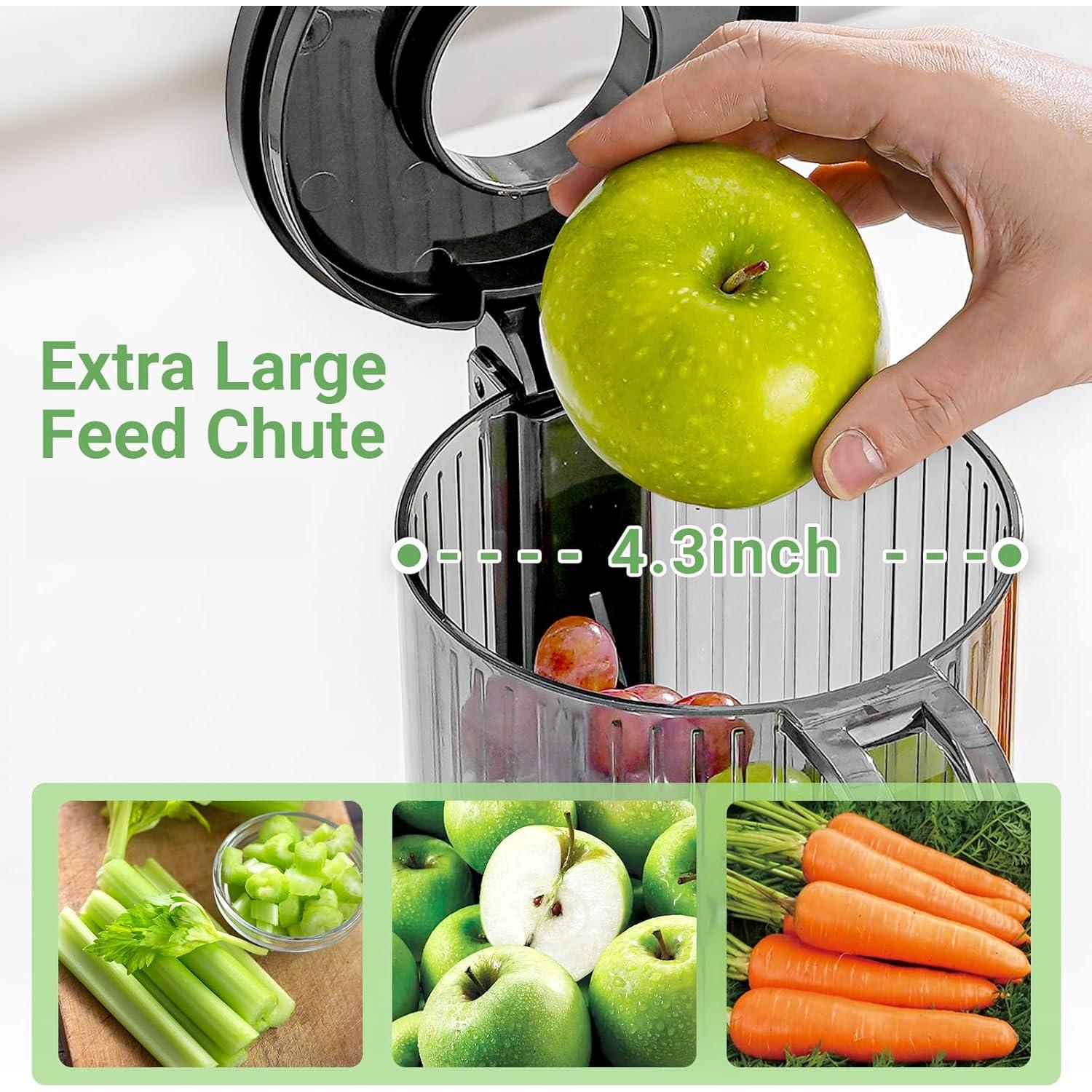 Exprimidor de Prensa en Frío AAOBOSI 11 cm, Alta Producción de Jugo