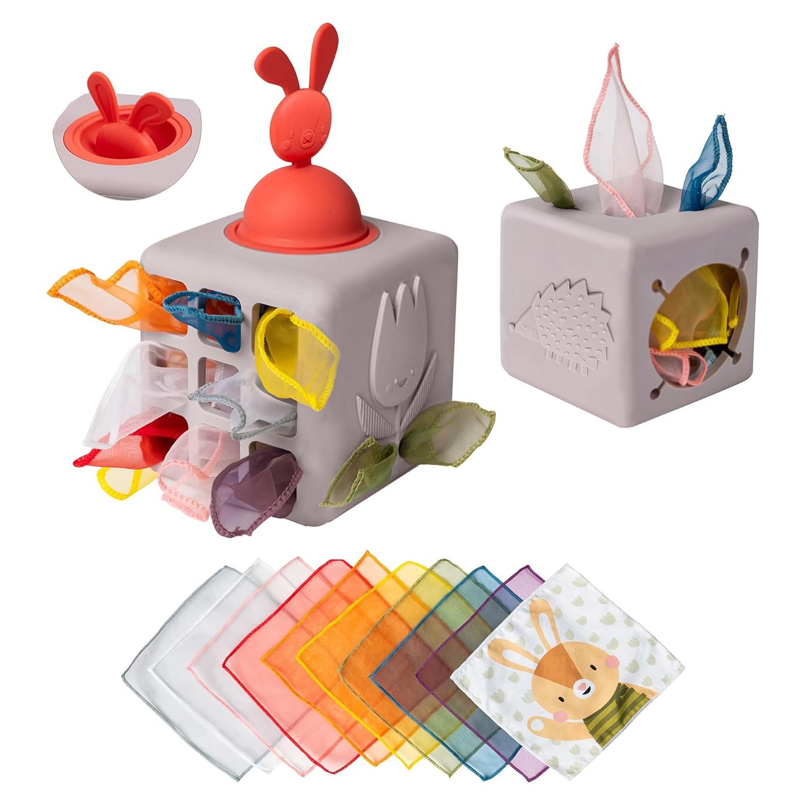 Caja de Tejidos Taf Toys para Bebés - Juguete Sensorial 11.94x22.10cm