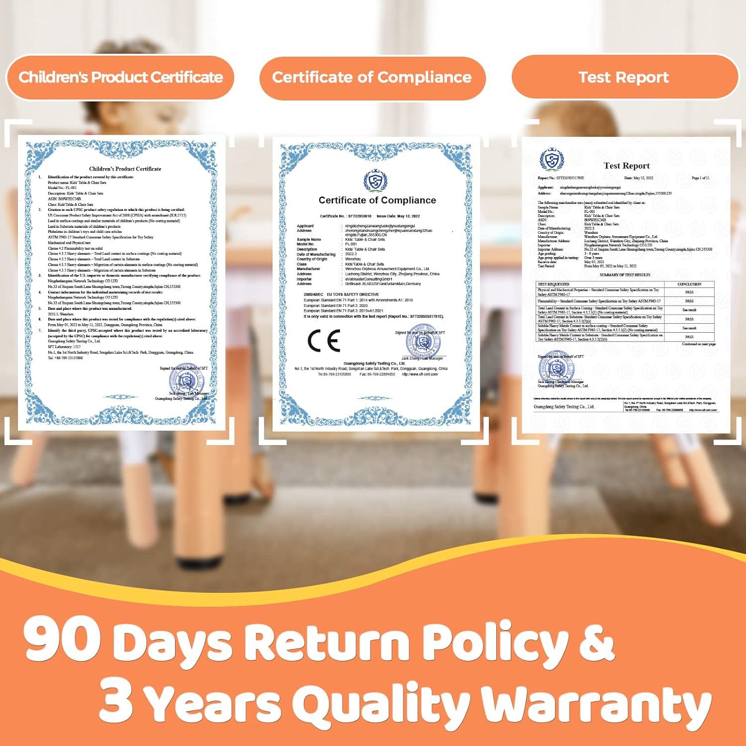 Mesa Ajustable FUNLIO para Niños 60x60 cm Natural 3 Niveles