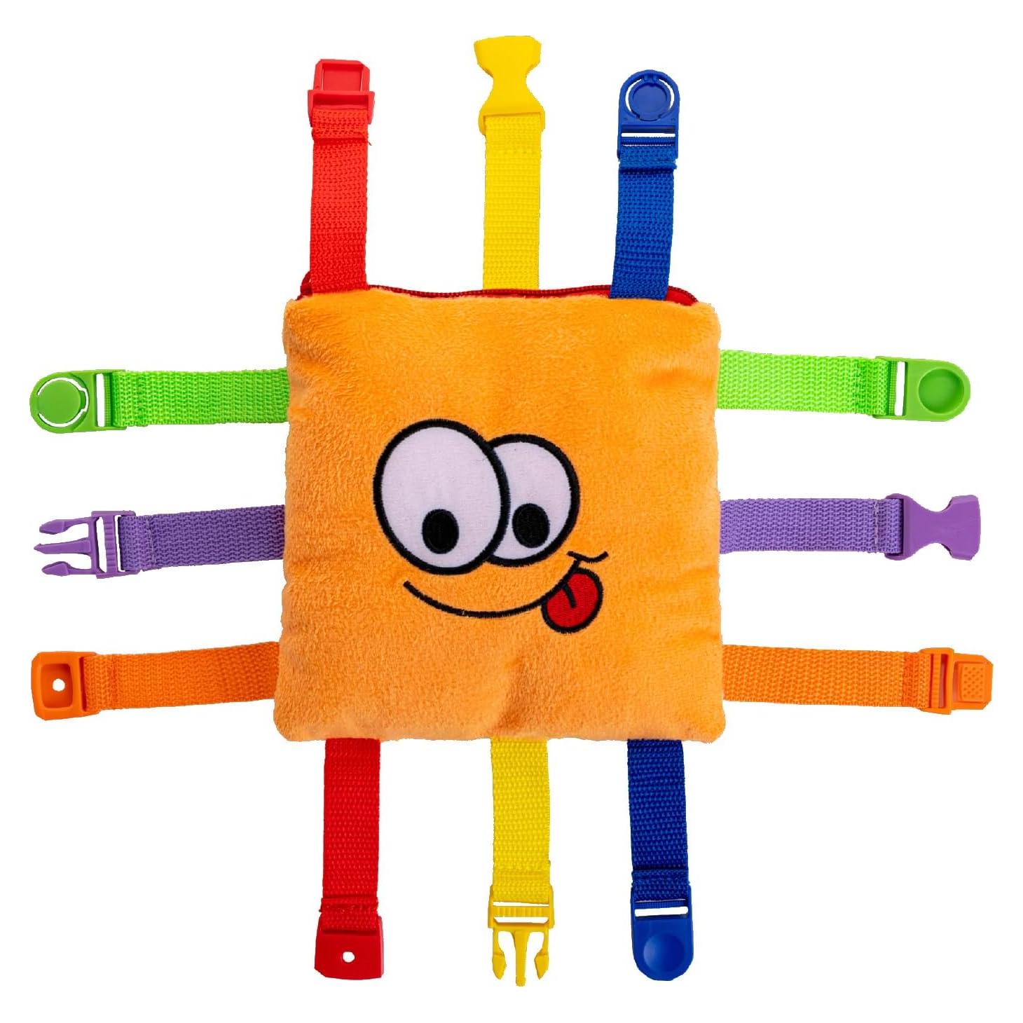 Juego de Actividad de Aprendizaje Buckle Toy - Bizzy Square - 16.5 cm