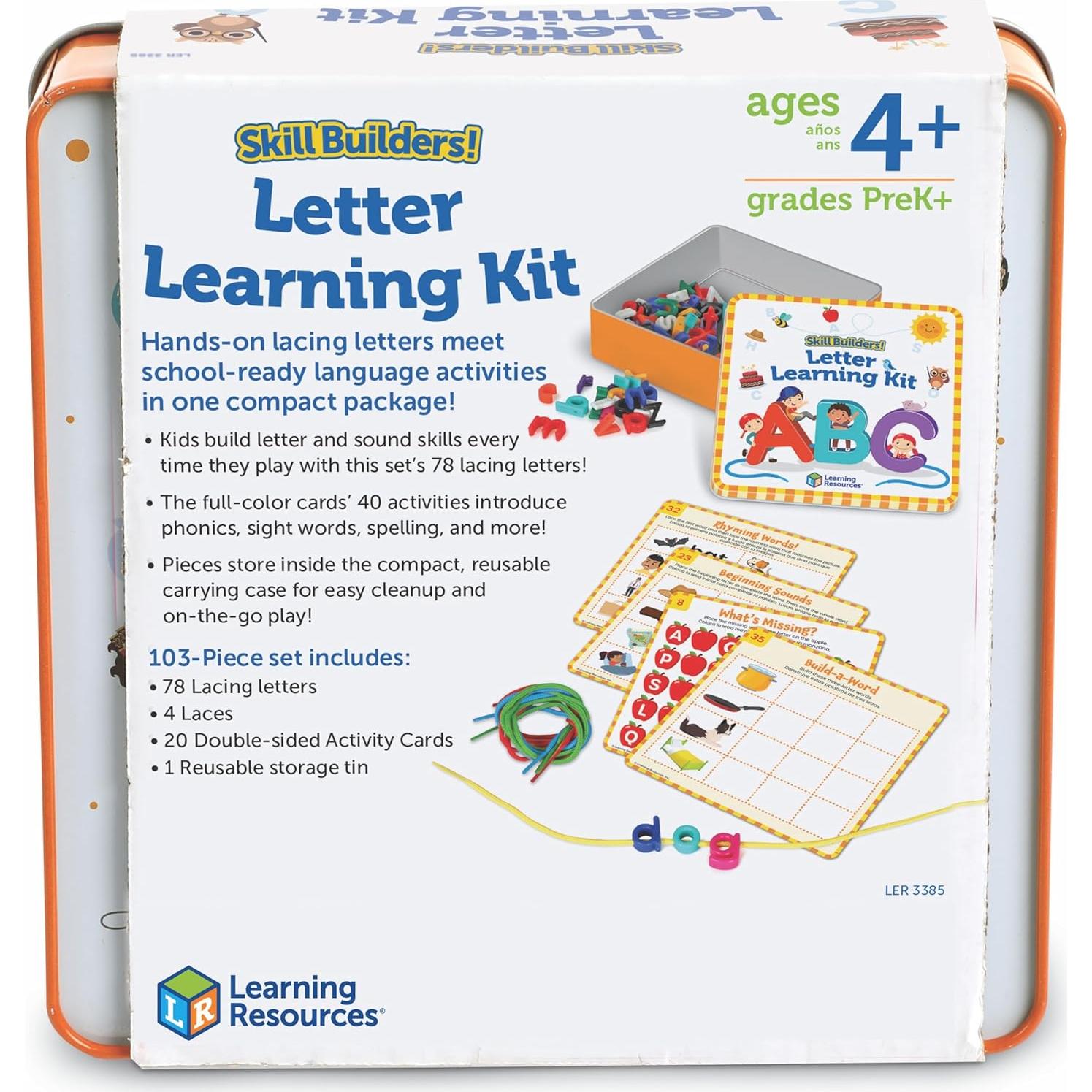Kit de Aprendizaje de Letras Learning Resources 97 Piezas