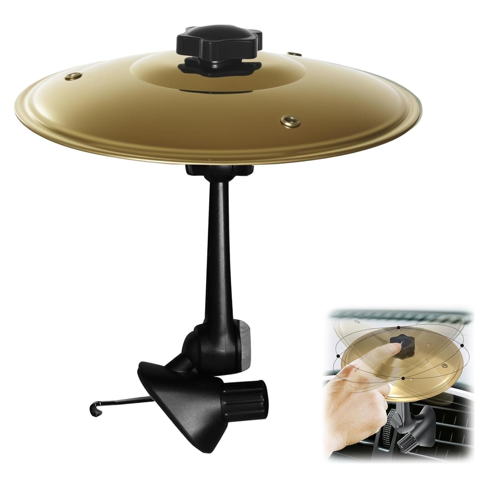 Platillo de Tambor para Coche - Mini Platillo Oro Ajustable