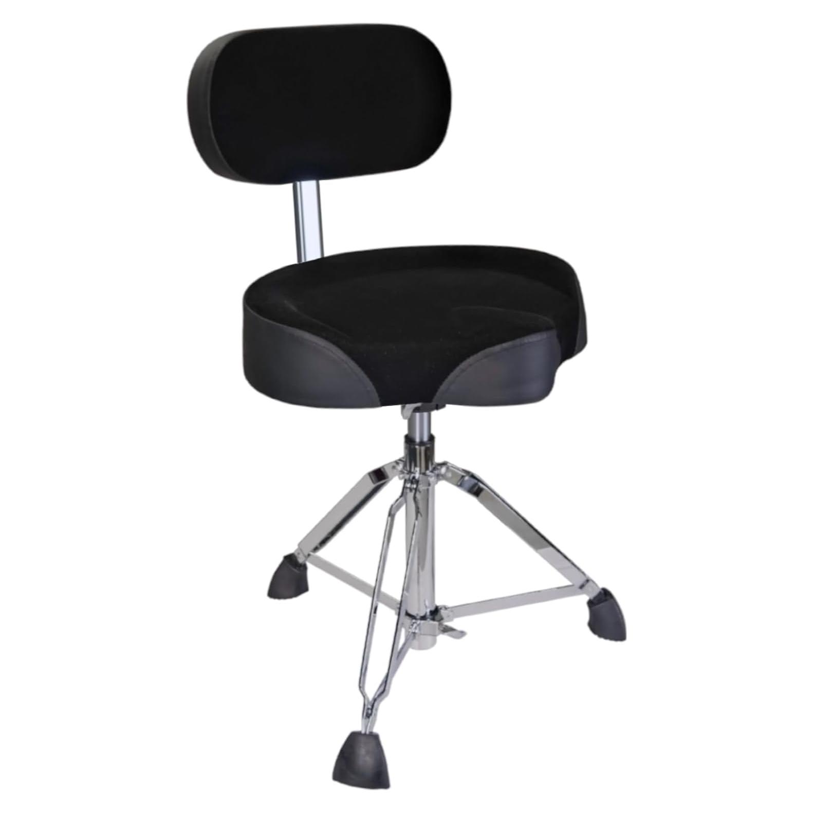 Taburete de Batería GIOCO Ajustable con Respaldo 64.8 cm