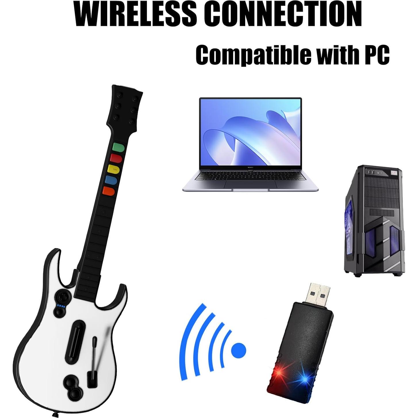Controlador de guitarra inalámbrico NBCP para PC - Conexión USB 2.4G