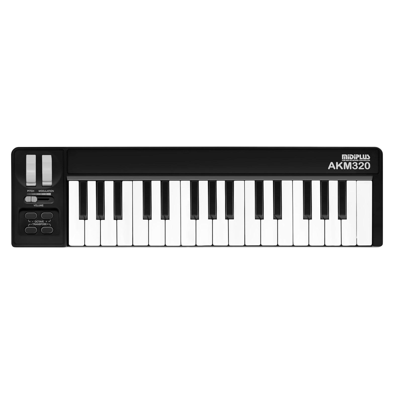 Controlador MIDI Mini Teclado midiplus AKM320 32 Notas USB