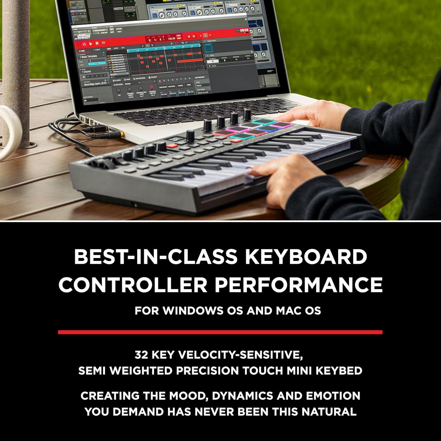 Controlador MIDI USB M-AUDIO Oxygen Pro Mini 32 Teclas