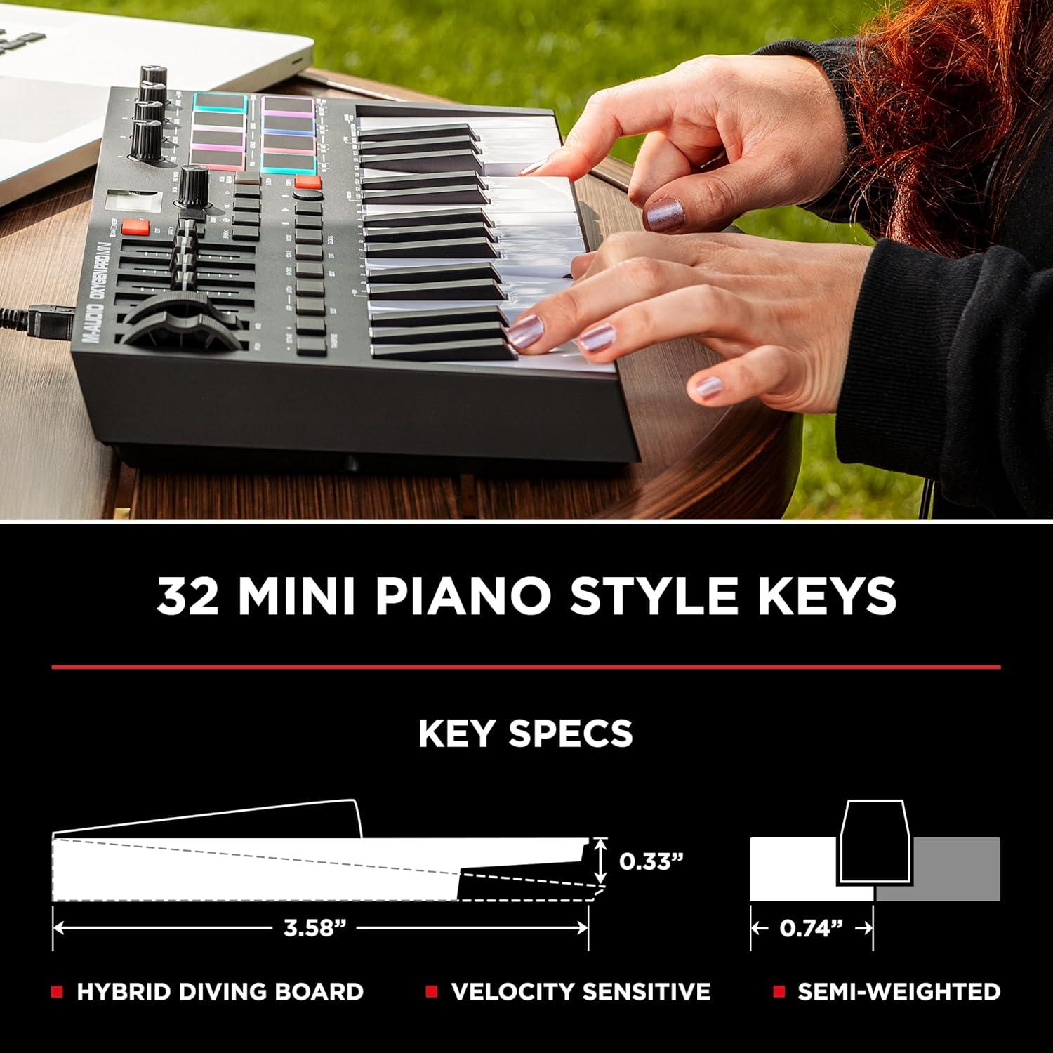 Controlador MIDI USB M-AUDIO Oxygen Pro Mini 32 Teclas