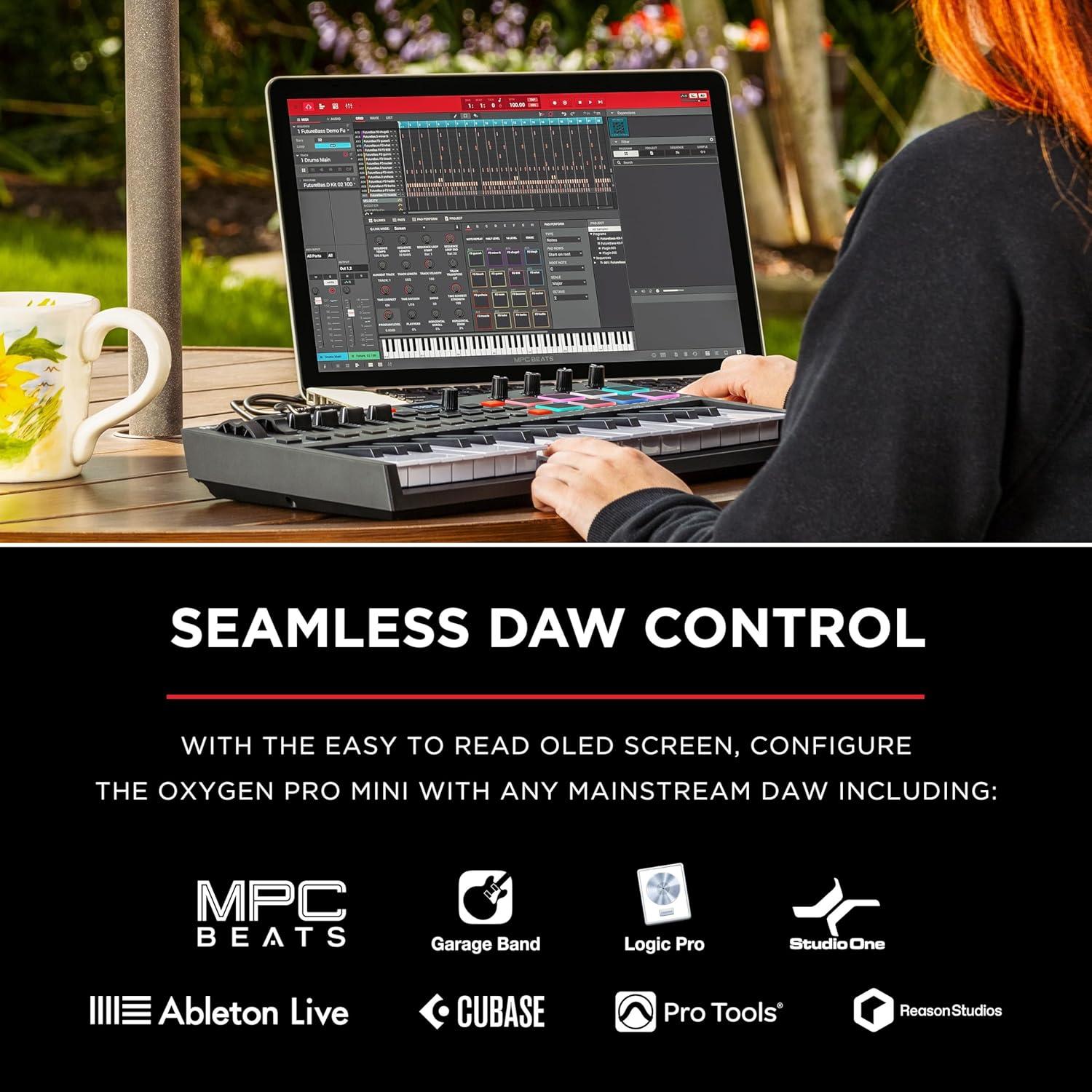 Controlador MIDI USB M-AUDIO Oxygen Pro Mini 32 Teclas