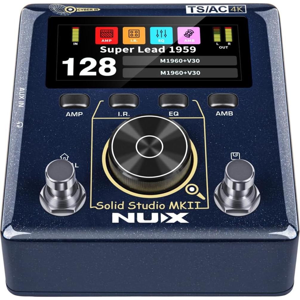 Preamp NUX Solid Studio MKII con Simulador de Amplificador