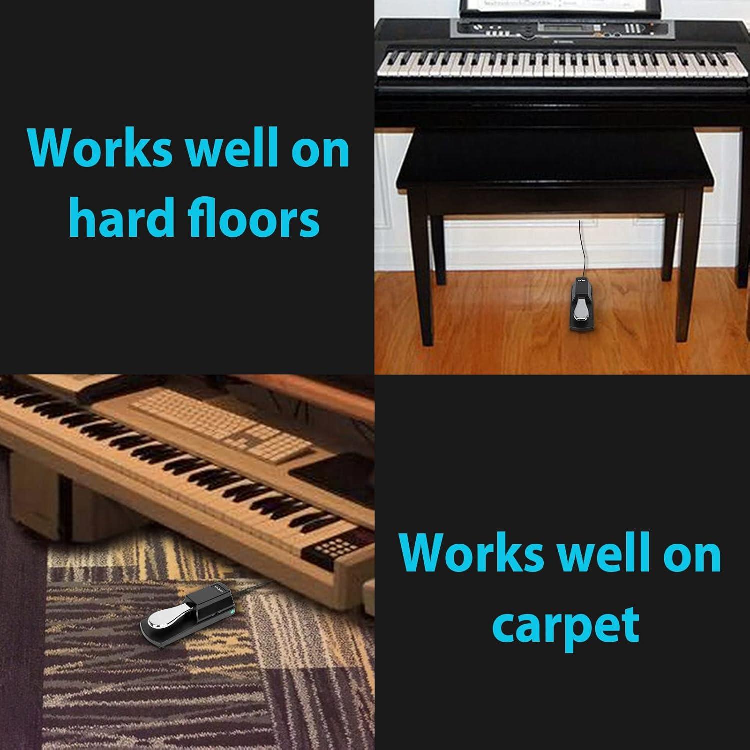 Pedal de Sostenido FZONE SP-1 para Teclados MIDI Universal